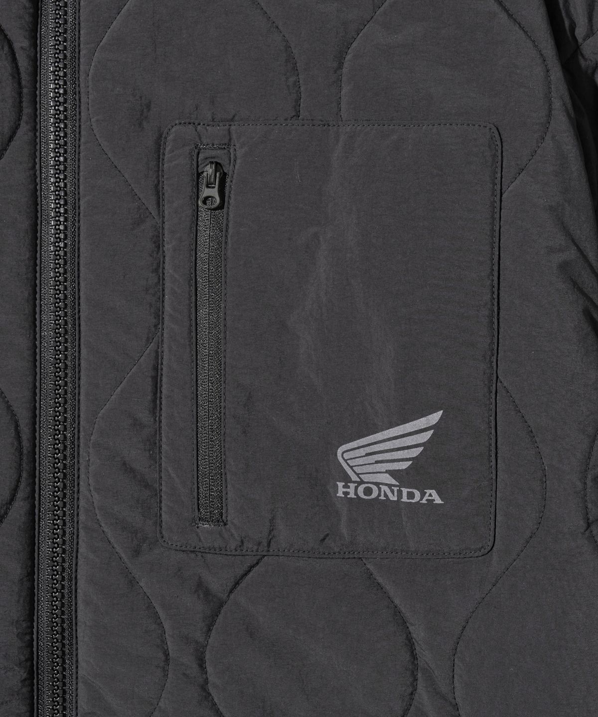 핍스 모터사이클(PHYPS MOTORCYCLE) Quilting Collarless Jacket Black