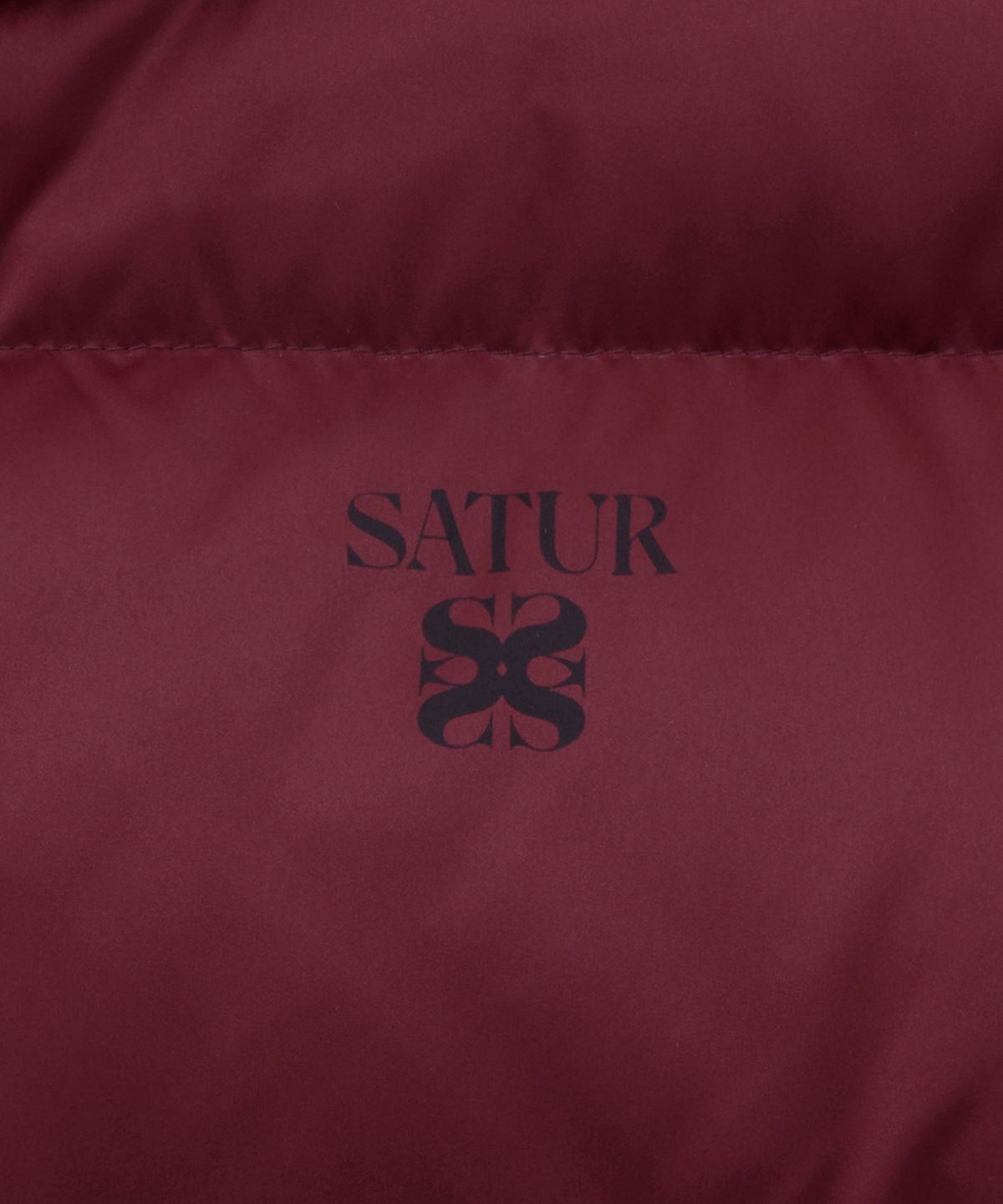 세터(SATUR) (W) 로렌 크롭 덕 다운 패딩 버건디