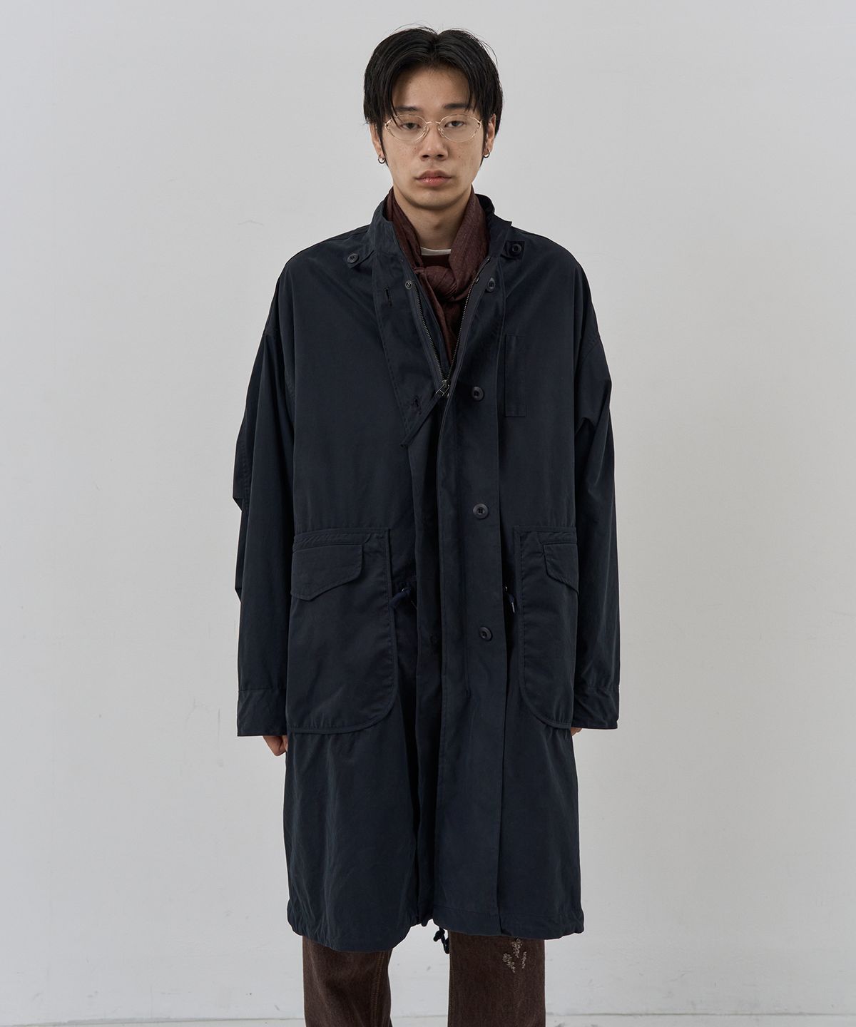 누아클레(NUAKLE) (m) 더블 레이어 필드 파카_네이비