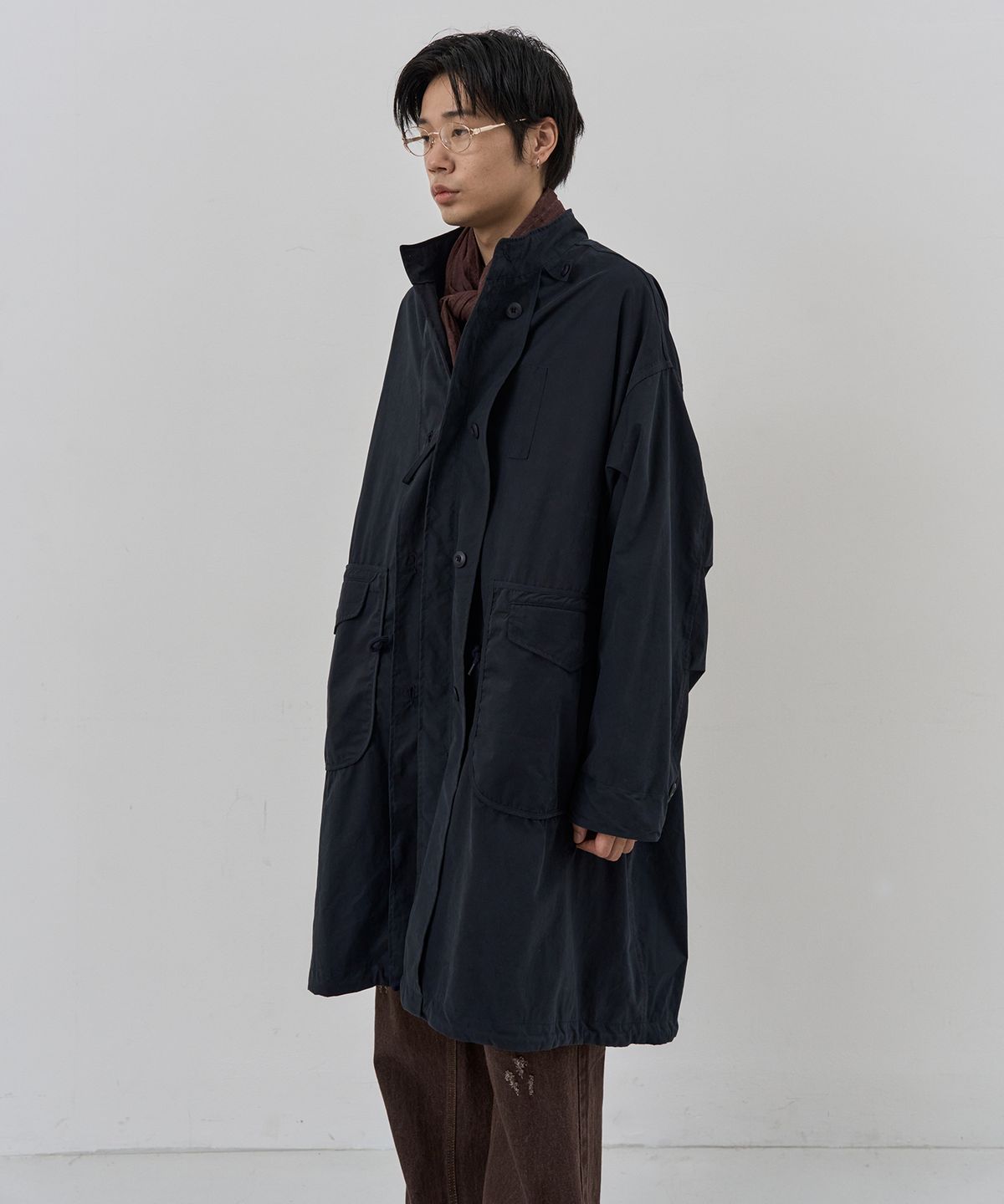 누아클레(NUAKLE) (m) 더블 레이어 필드 파카_네이비