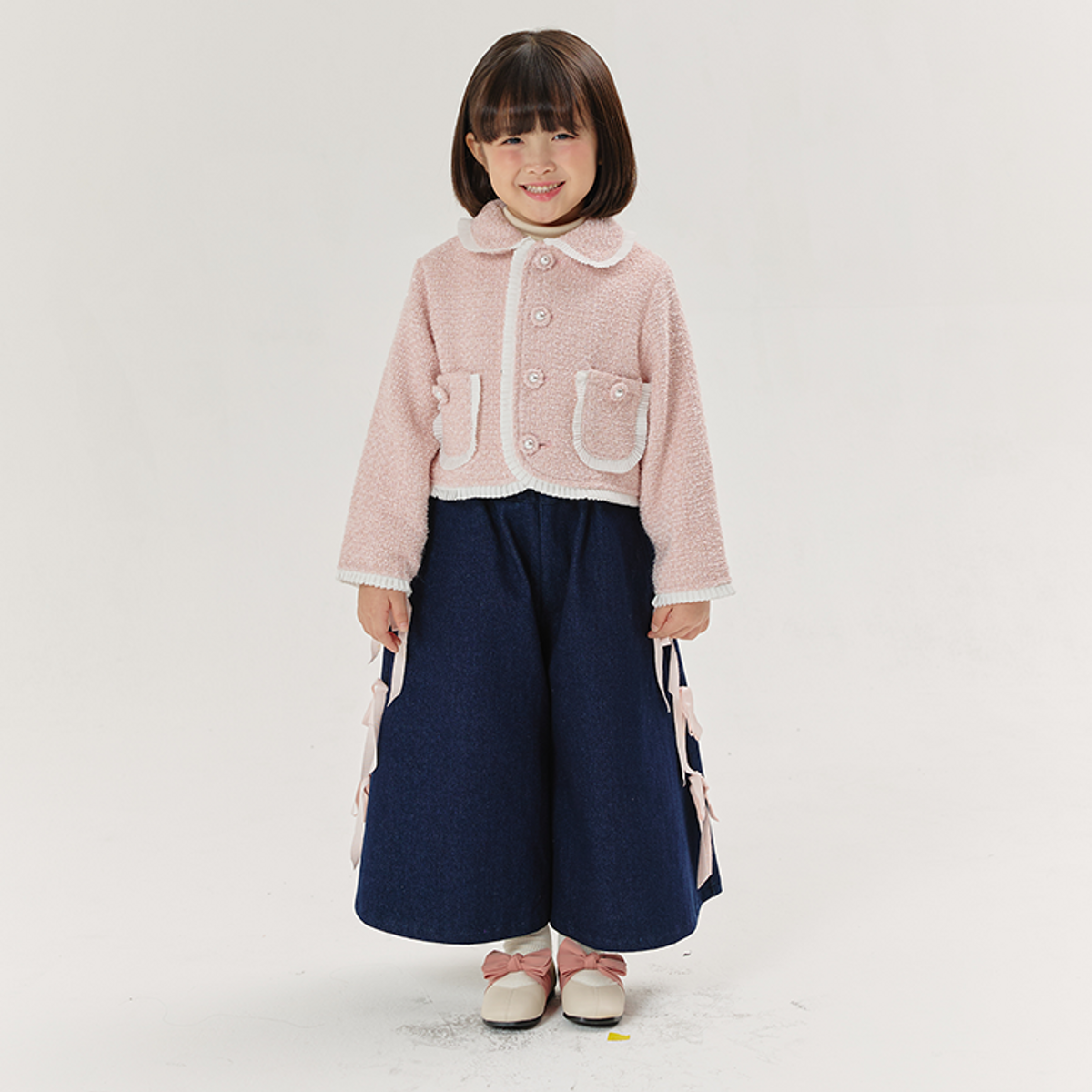 라메종드도도(LA MAISON DE DODO) Enchanted Dodo Tweed Jacket (Pastel Pink)_여아용 트위드자켓