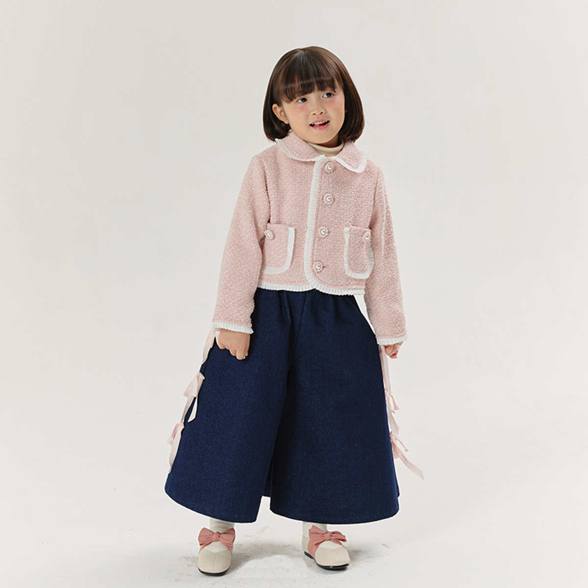 라메종드도도(LA MAISON DE DODO) Enchanted Dodo Tweed Jacket (Pastel Pink)_여아용 트위드자켓