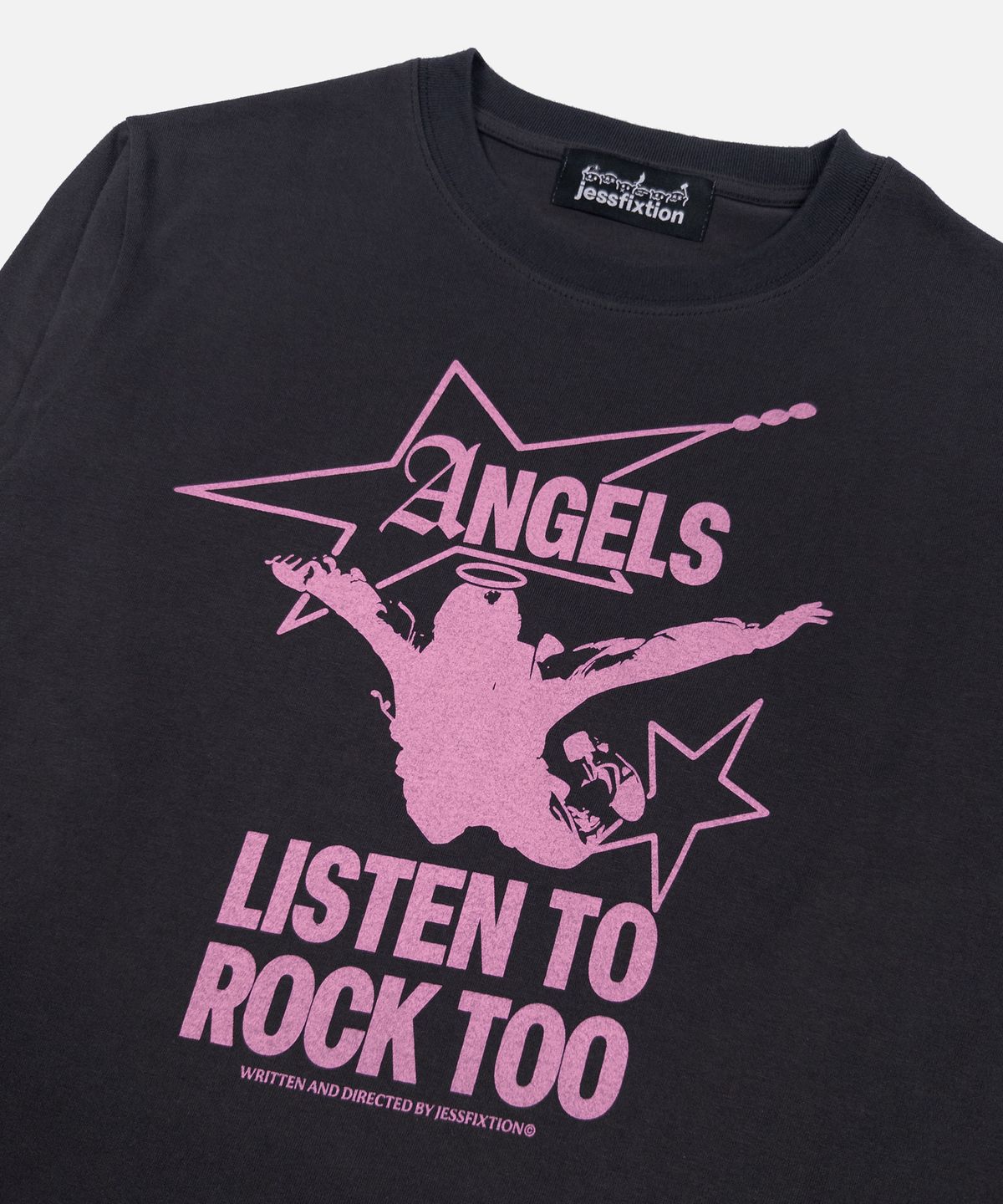 제스픽션(JESSFIXTION) ANGEL ROCK LONG SLEEVE (CHARCOAL)