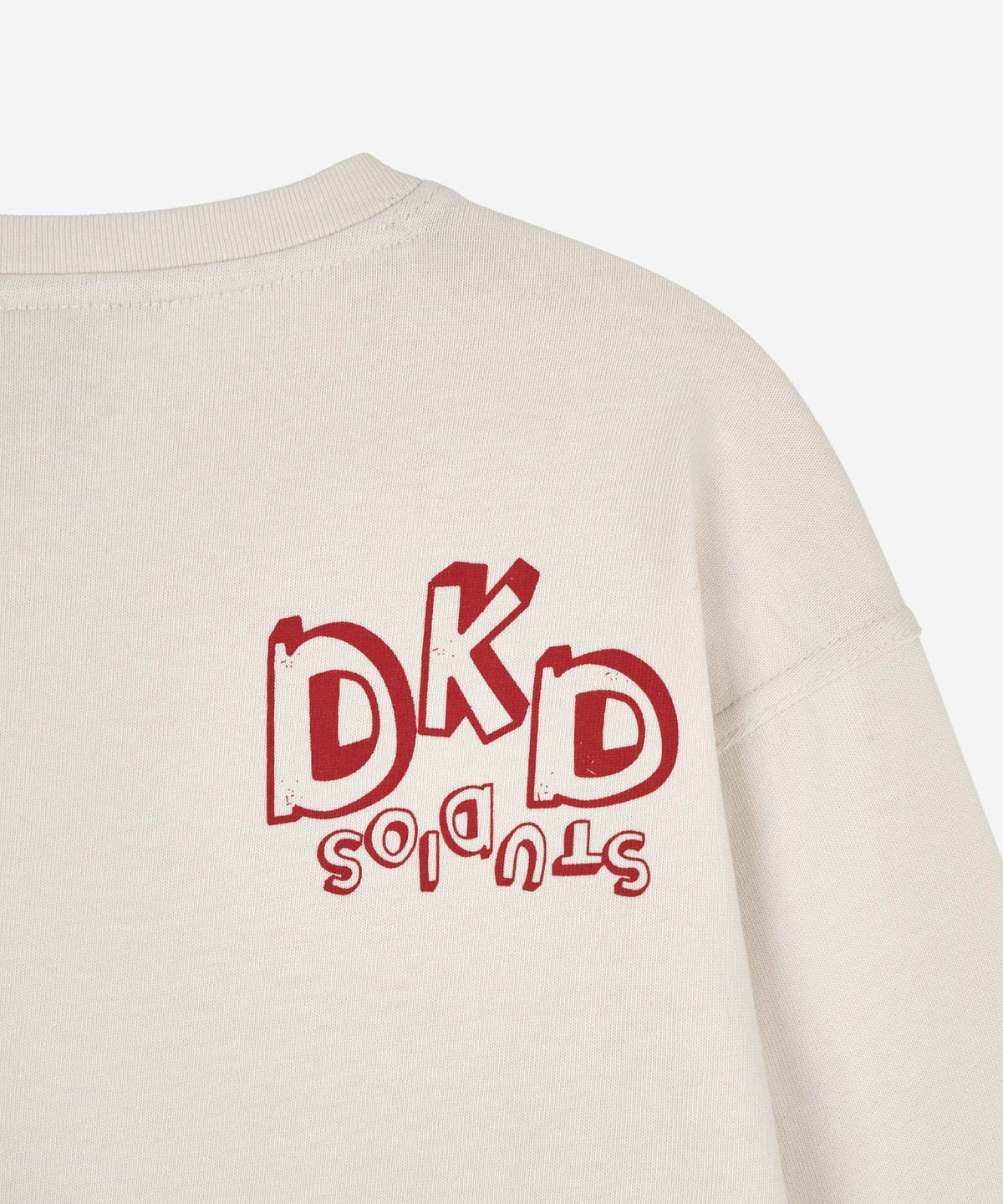 다코다 스튜디오(DAKODA STUDIOS) 어덜트 울프 롱슬리브 티_아이보리, 스카이블루