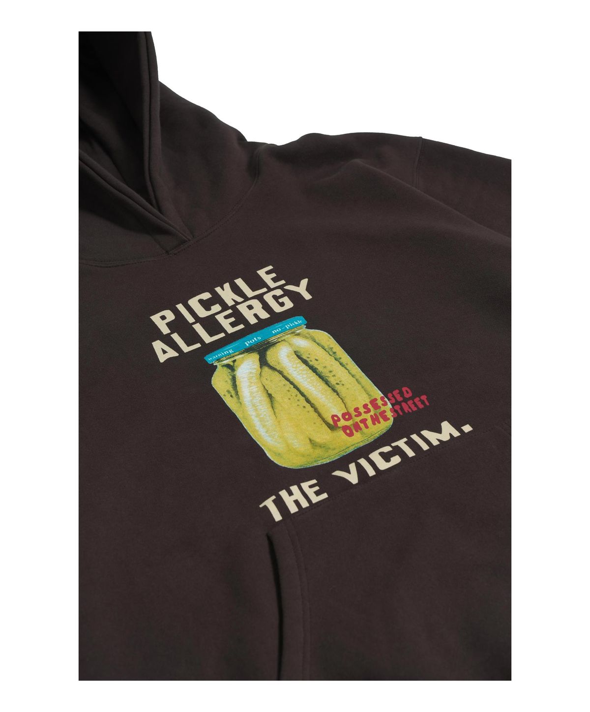 퍼츠(POTS) PICKLE ALLERGY HOODIE [DEEP BROWN]