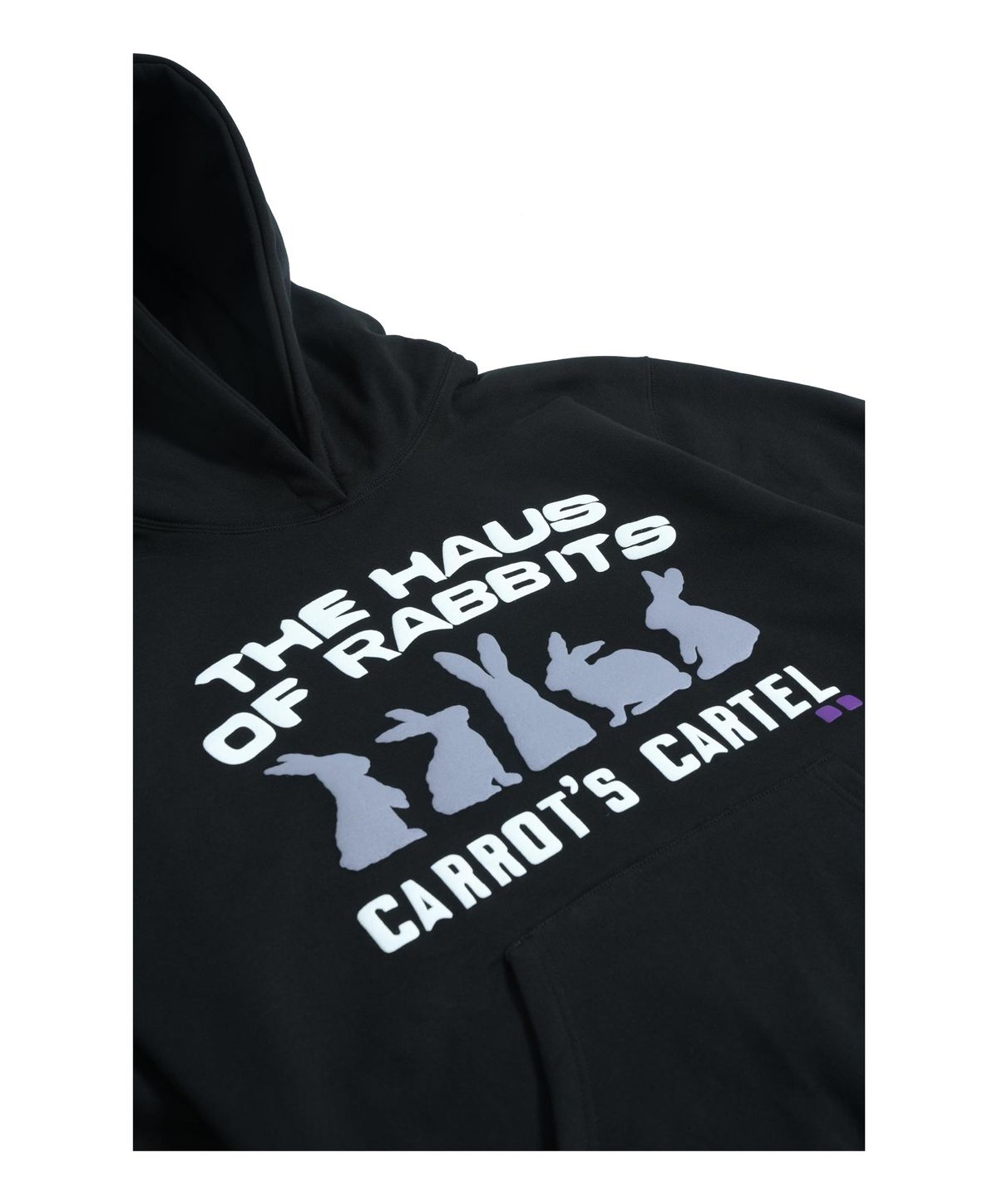퍼츠(POTS) HAUS OF RABBITS HOODIE [BLACK]