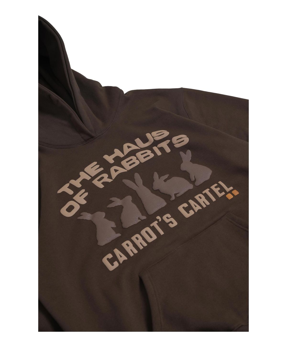 퍼츠(POTS) HAUS OF RABBITS HOODIE [BROWN]