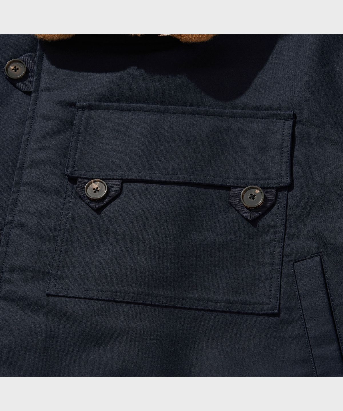 비디알(VDR) HEAVY MOLESKIN MOTORCYCLE FUR JACKET [Deep Indigo]