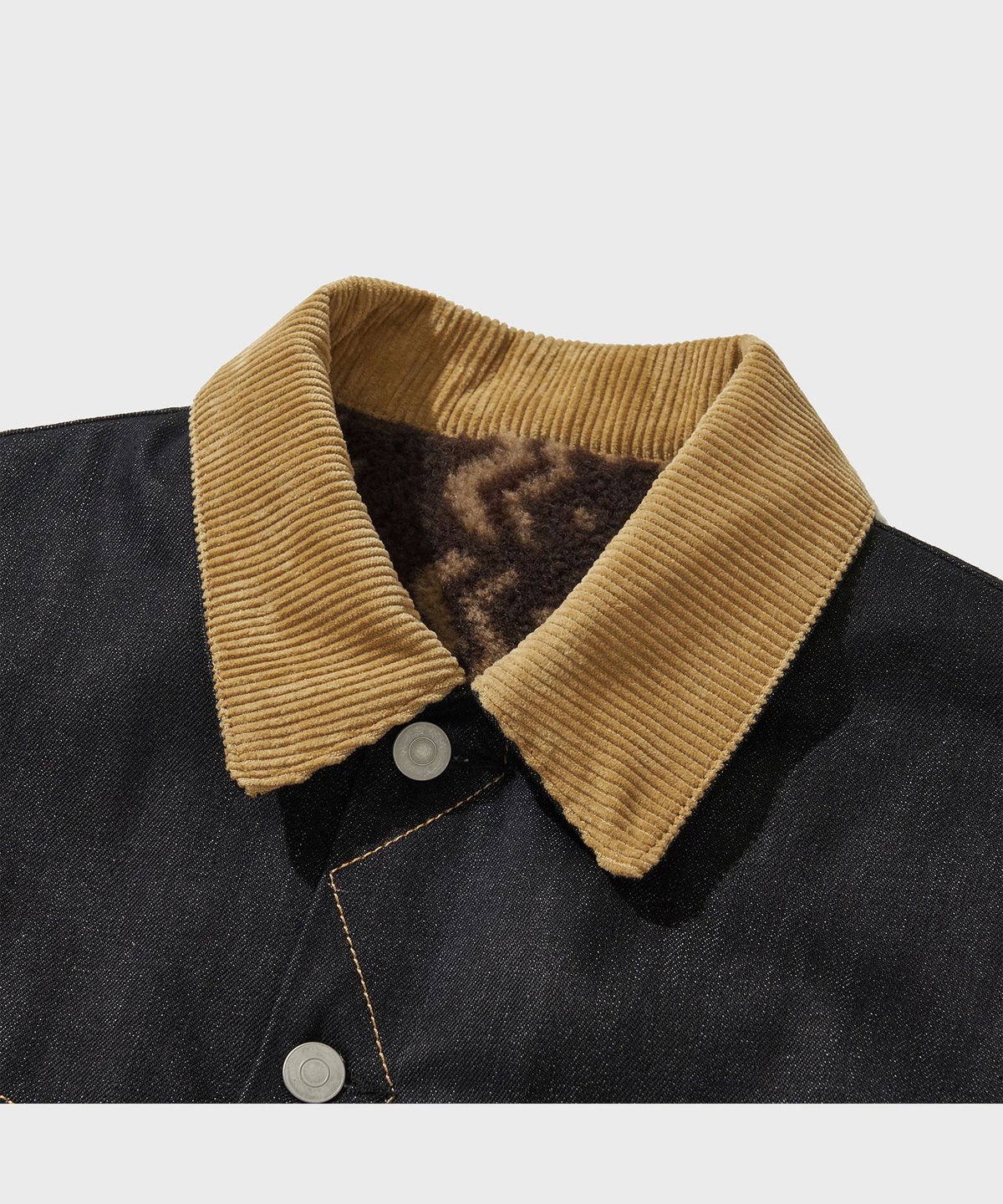 비디알(VDR) DENIM SHEARLING JACKET