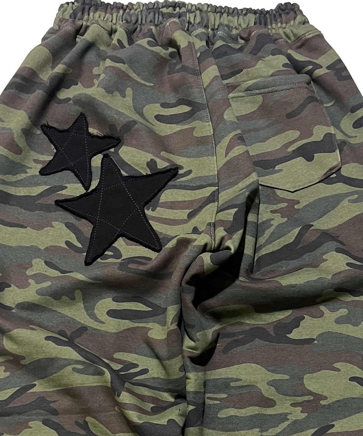 스케이터락(SK8ER ROCK) Night Camouflage Sweat Wide Pants ((khaki))