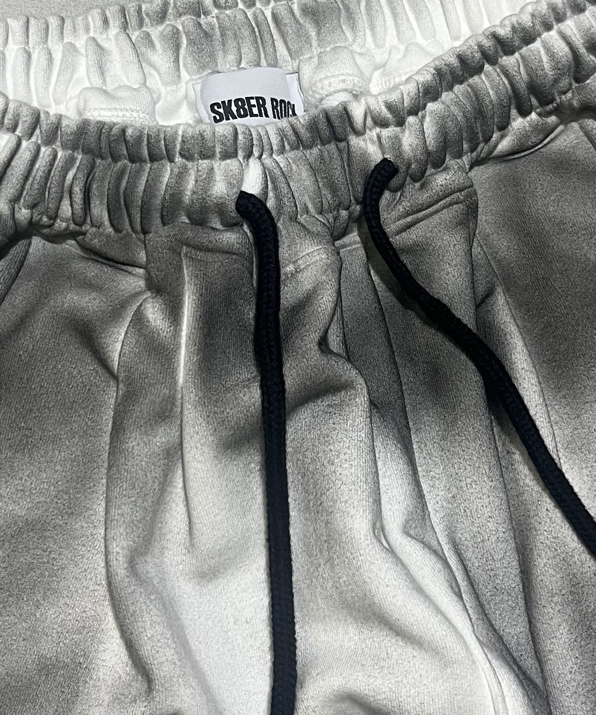 스케이터락(SK8ER ROCK) Cross Grunge Sweat Wide Pants ((offwhite))