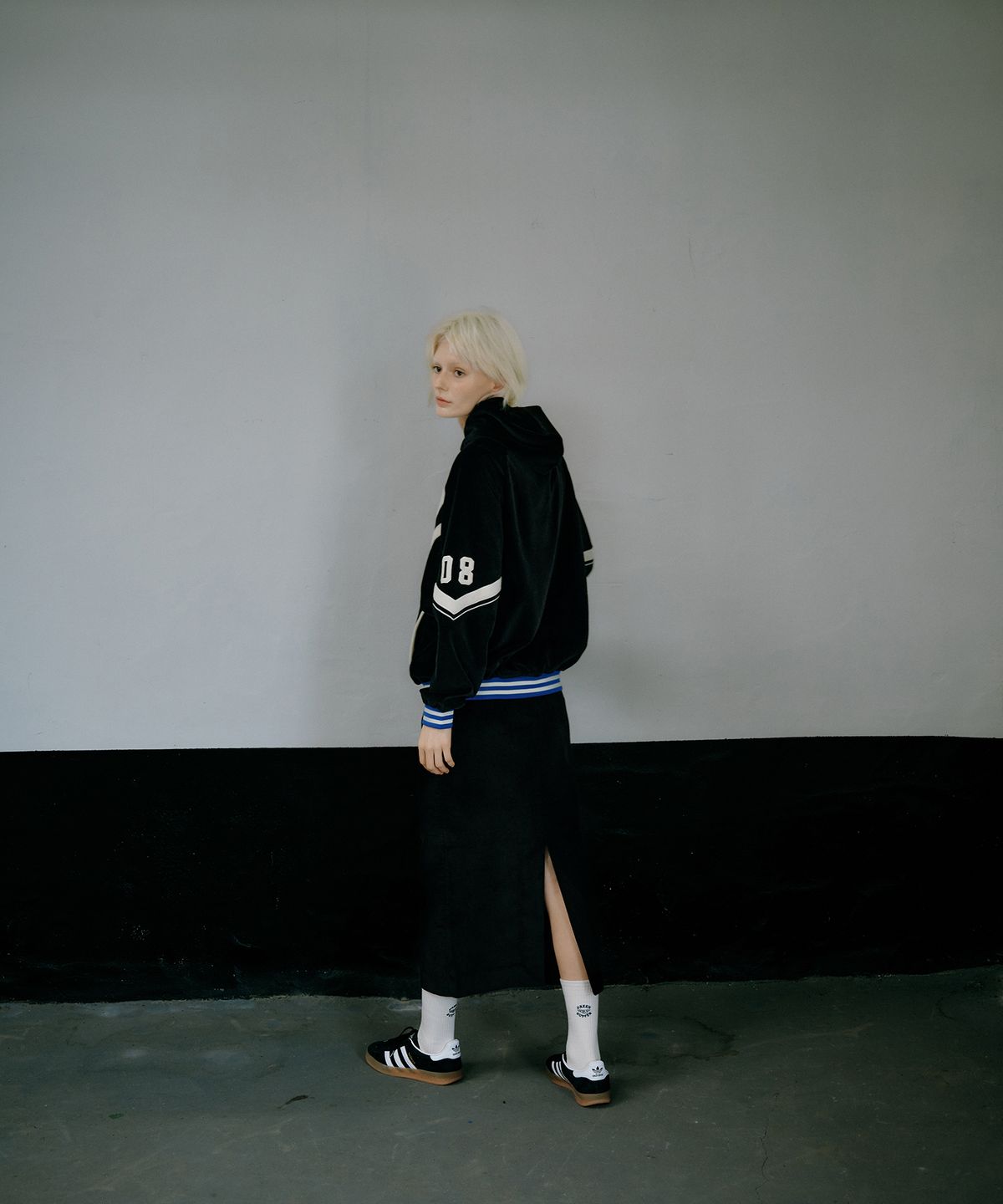 그린버터(GREENBUTTER) Loose Top Socks (Cream)
