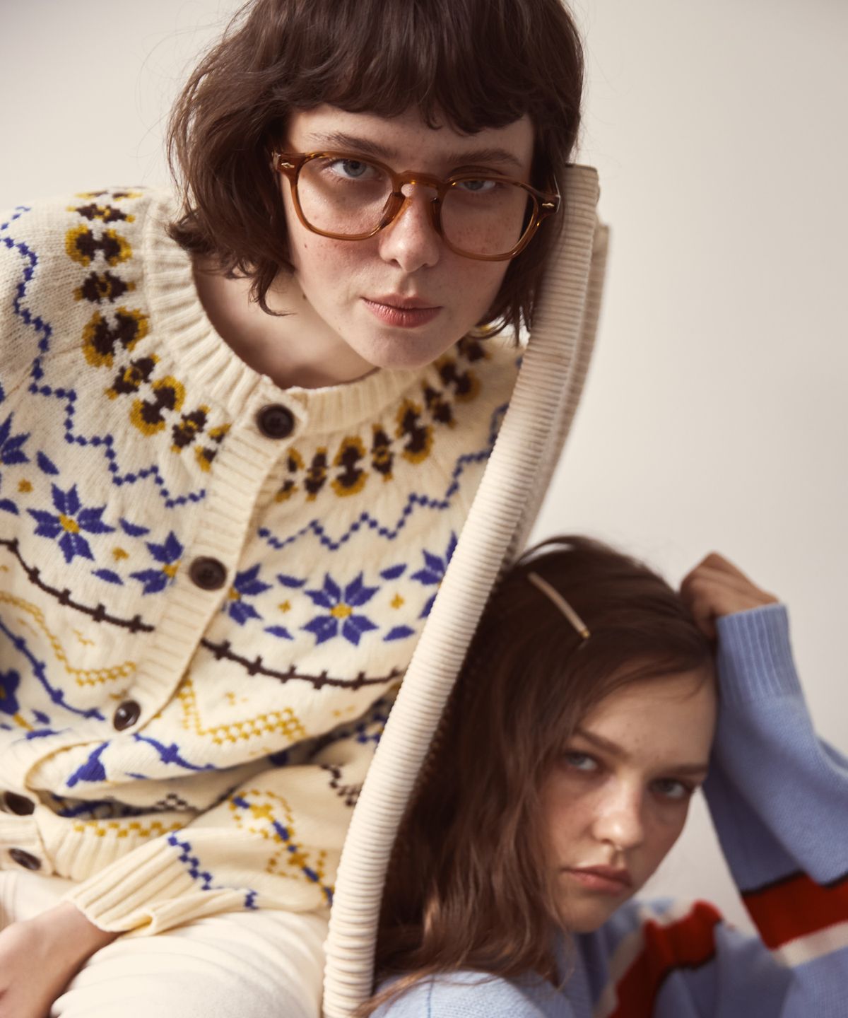 오픈도어스튜디오(OPENDOORSTUDIO) art nordic knit cream