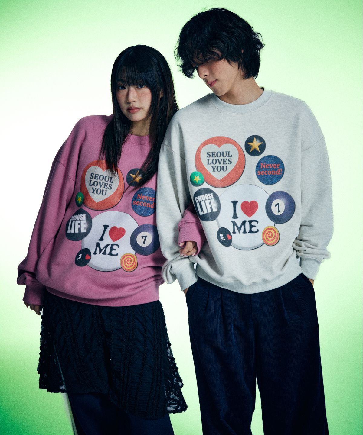 유얼쎄시(YOUR SASSY) Patch Jam Sweatshirt (OATMEAL)