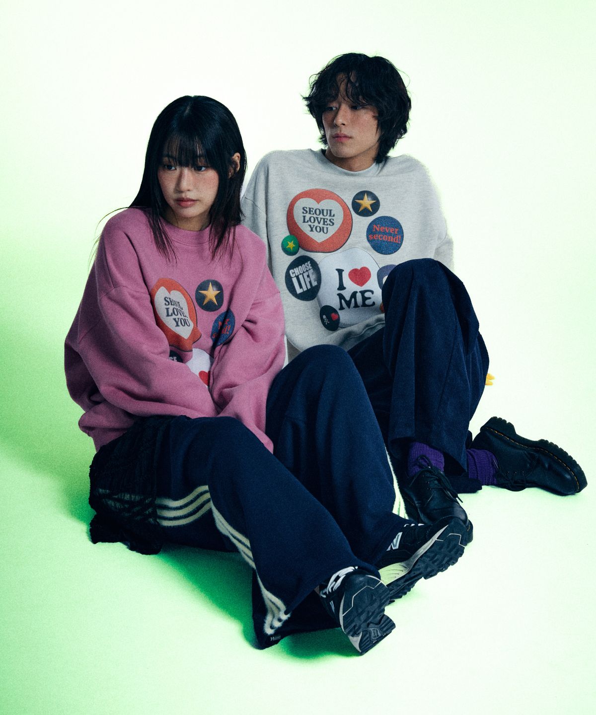 유얼쎄시(YOUR SASSY) Patch Jam Sweatshirt (OATMEAL)