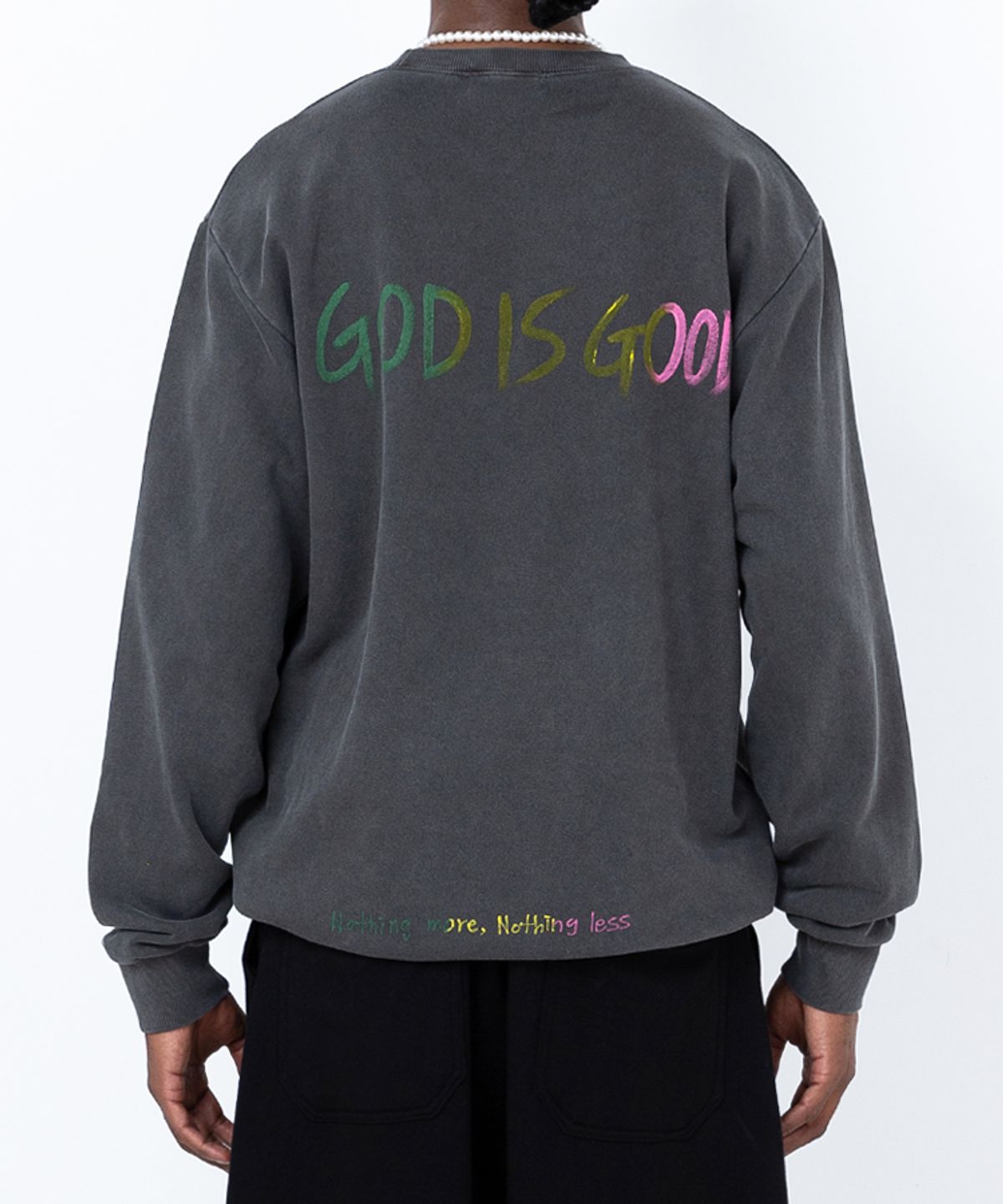 스트라이크(STRIKE) Just Pigment Washed Sweatshirt (CHARCOAL)