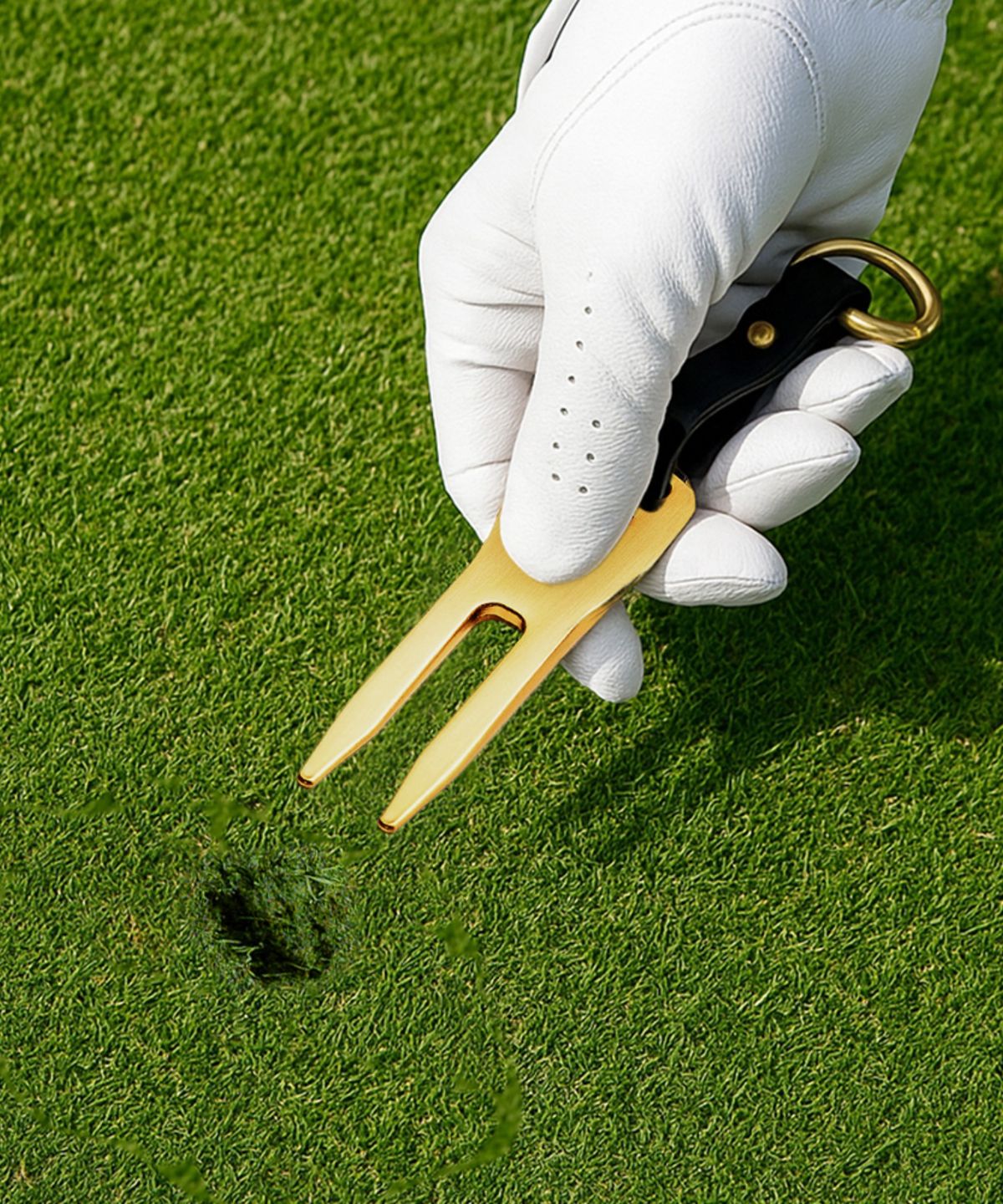헤르만(HERMANN) 골프 앨리 가죽 디봇 툴 및 케이스 Divot Tool & Case