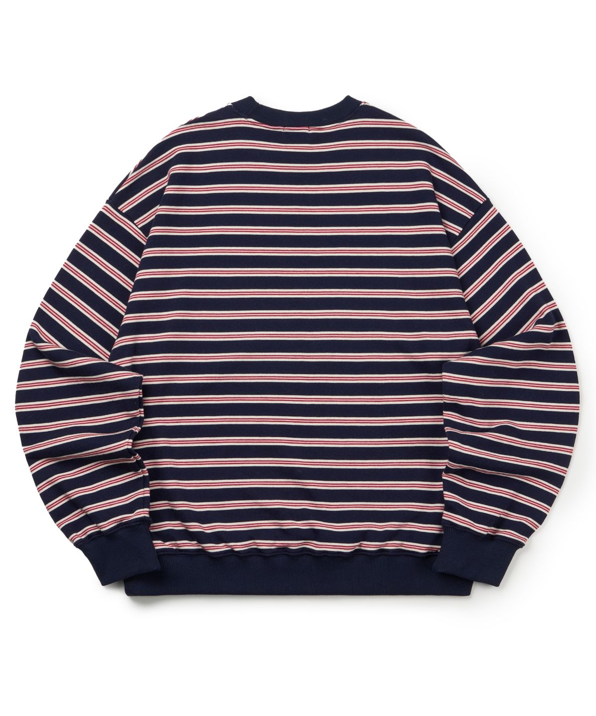 유얼쎄시(YOUR SASSY) Triangle Stripe Logo Sweatshirt (NAVY)