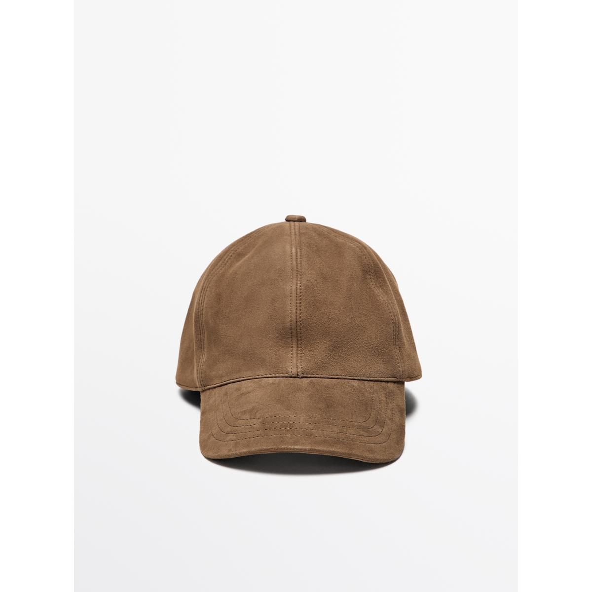 마시모두띠(MASSIMO DUTTI) 스웨이드 레더 캡