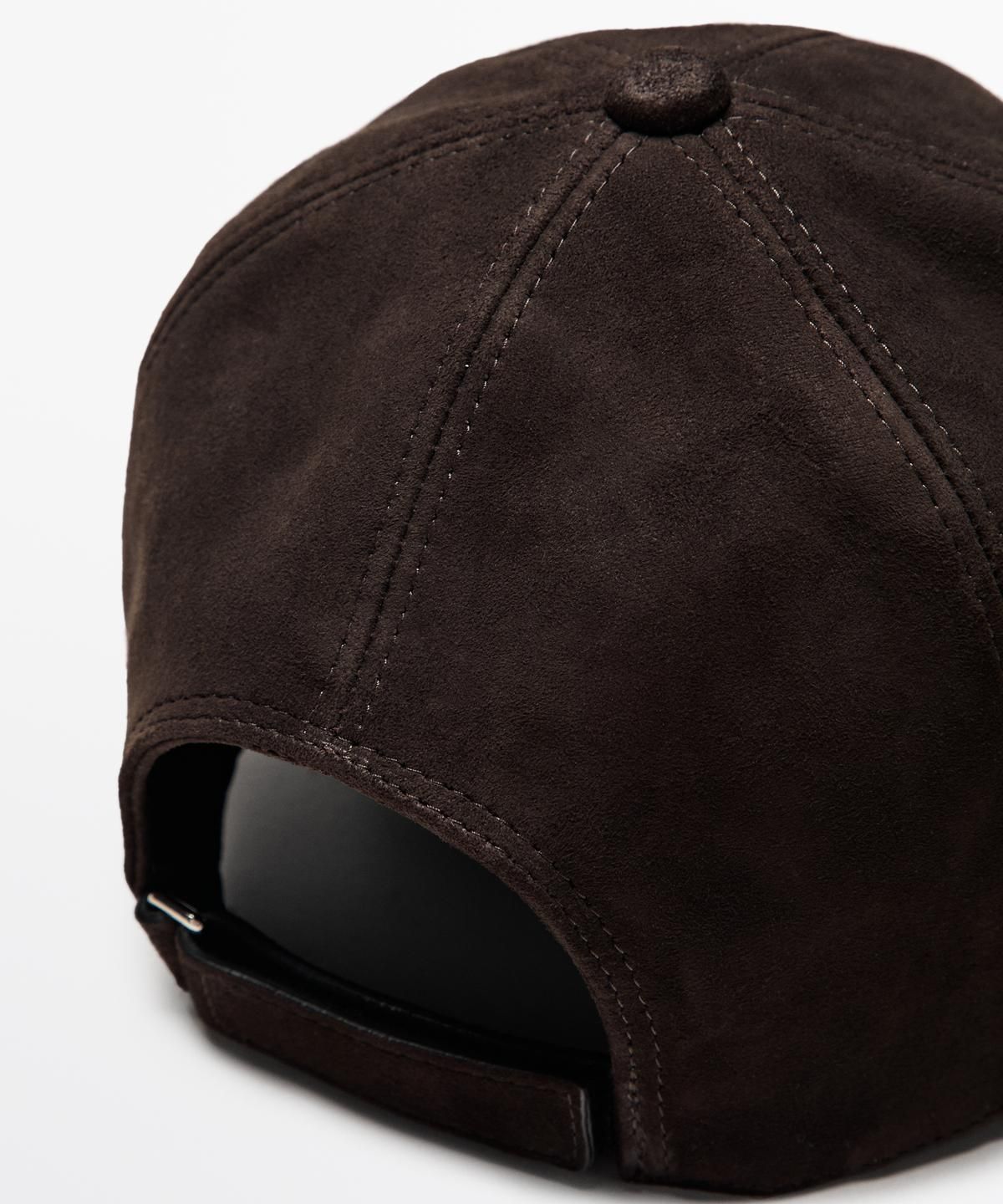 마시모두띠(MASSIMO DUTTI) 스웨이드 레더 캡