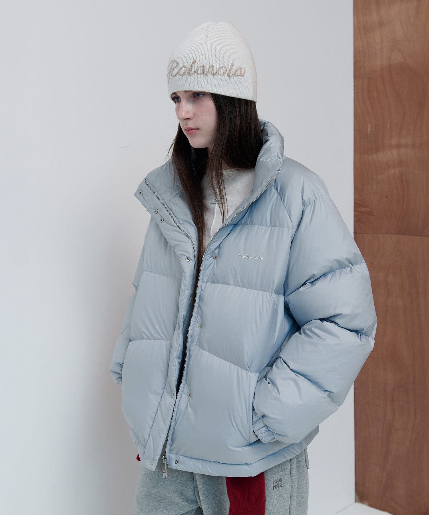 MUSINSA公式 | ROLAROLA HIGH NECK DUCK DOWN PADDING BLUE