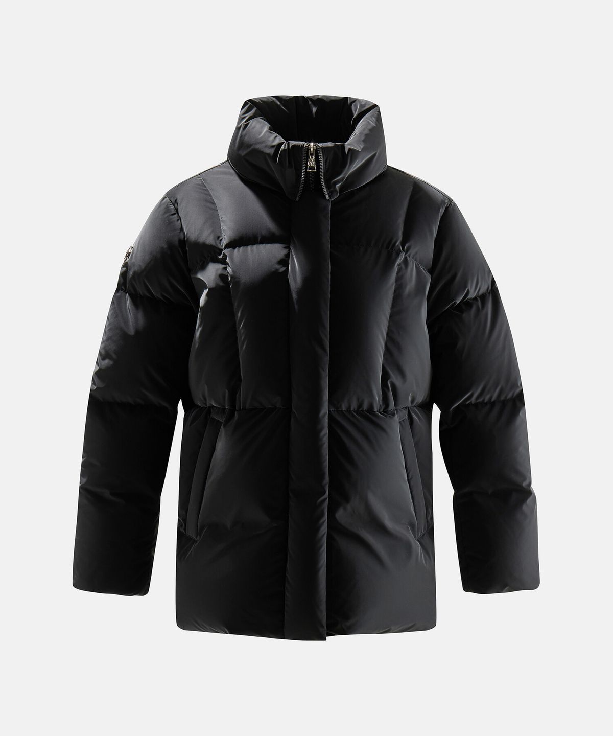데상트(DESCENTE) 우먼스 캐논 미들 다운 자켓 블랙 SQ422SDJO3