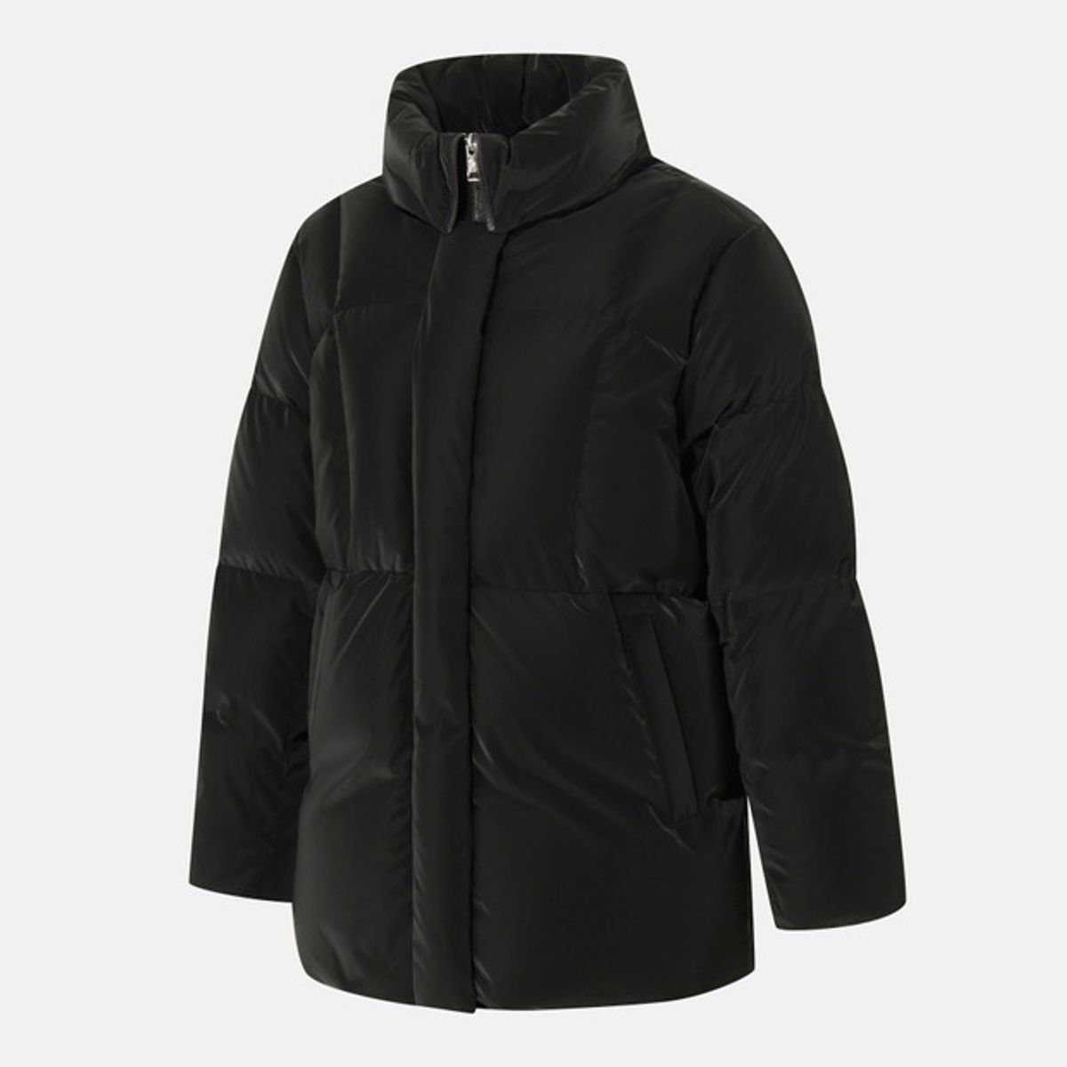 데상트(DESCENTE) 우먼스 캐논 미들 다운 자켓 블랙 SQ422SDJO3