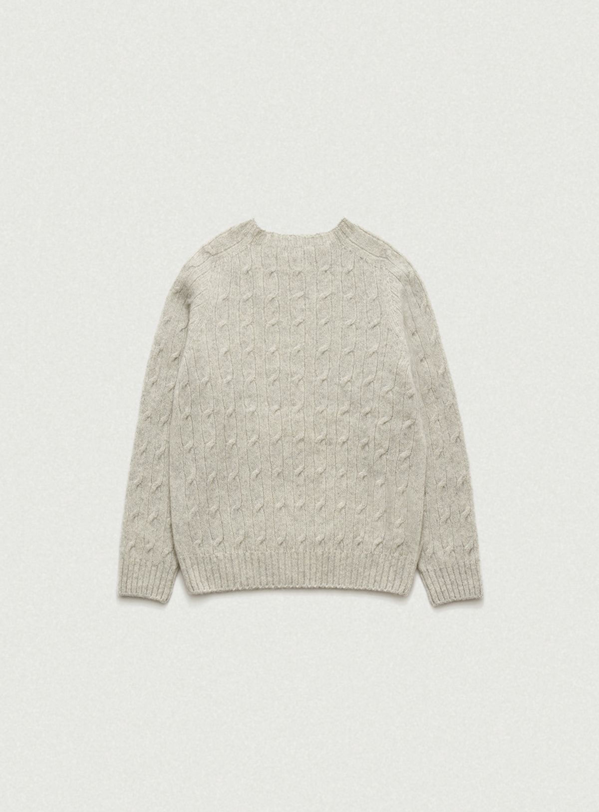더바넷(THEBARNNET) Oversized Shaggy Dog Knit Sweater_Grey
