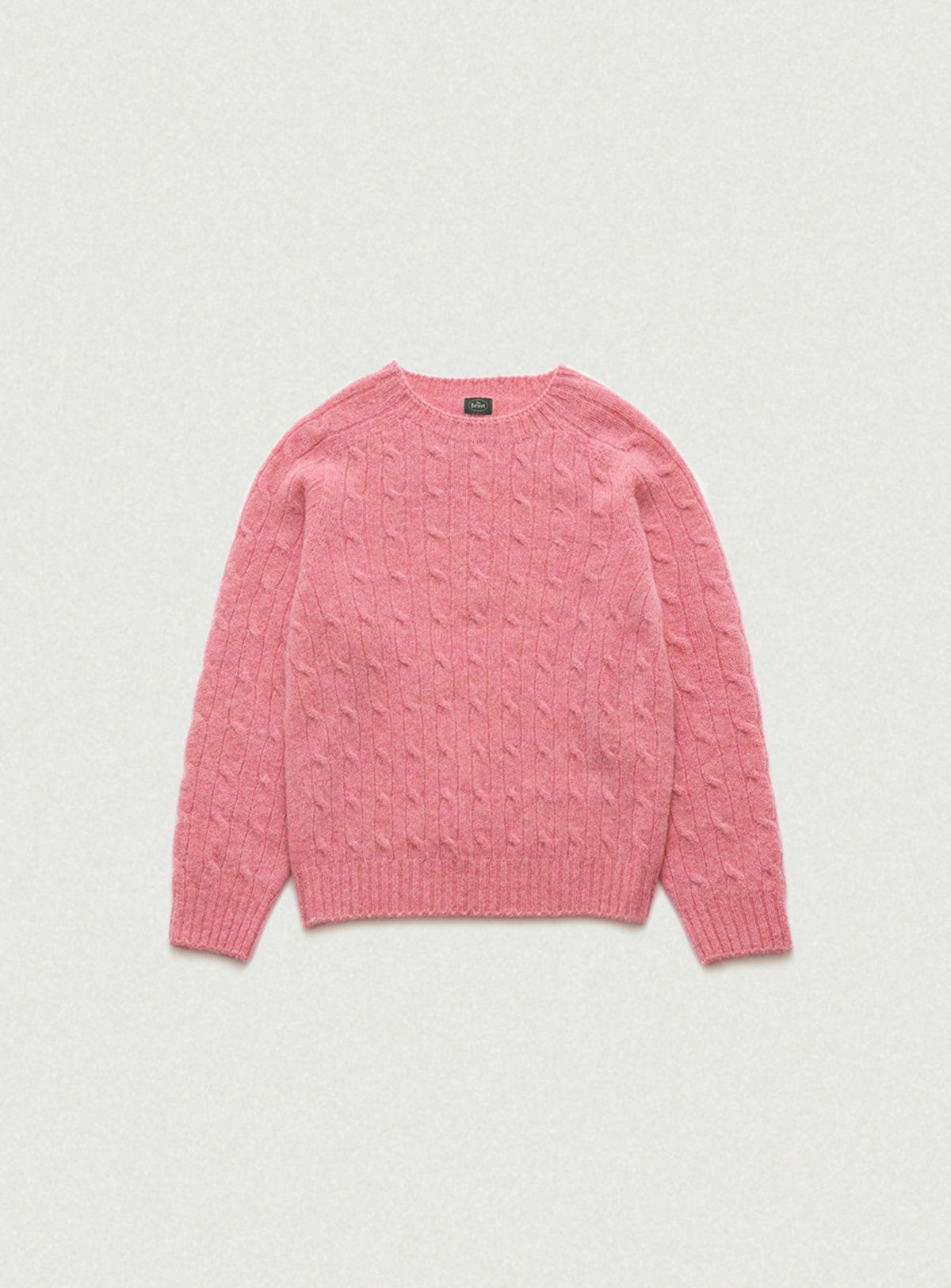 더바넷(THEBARNNET) Oversized Shaggy Dog Knit Sweater_Pink