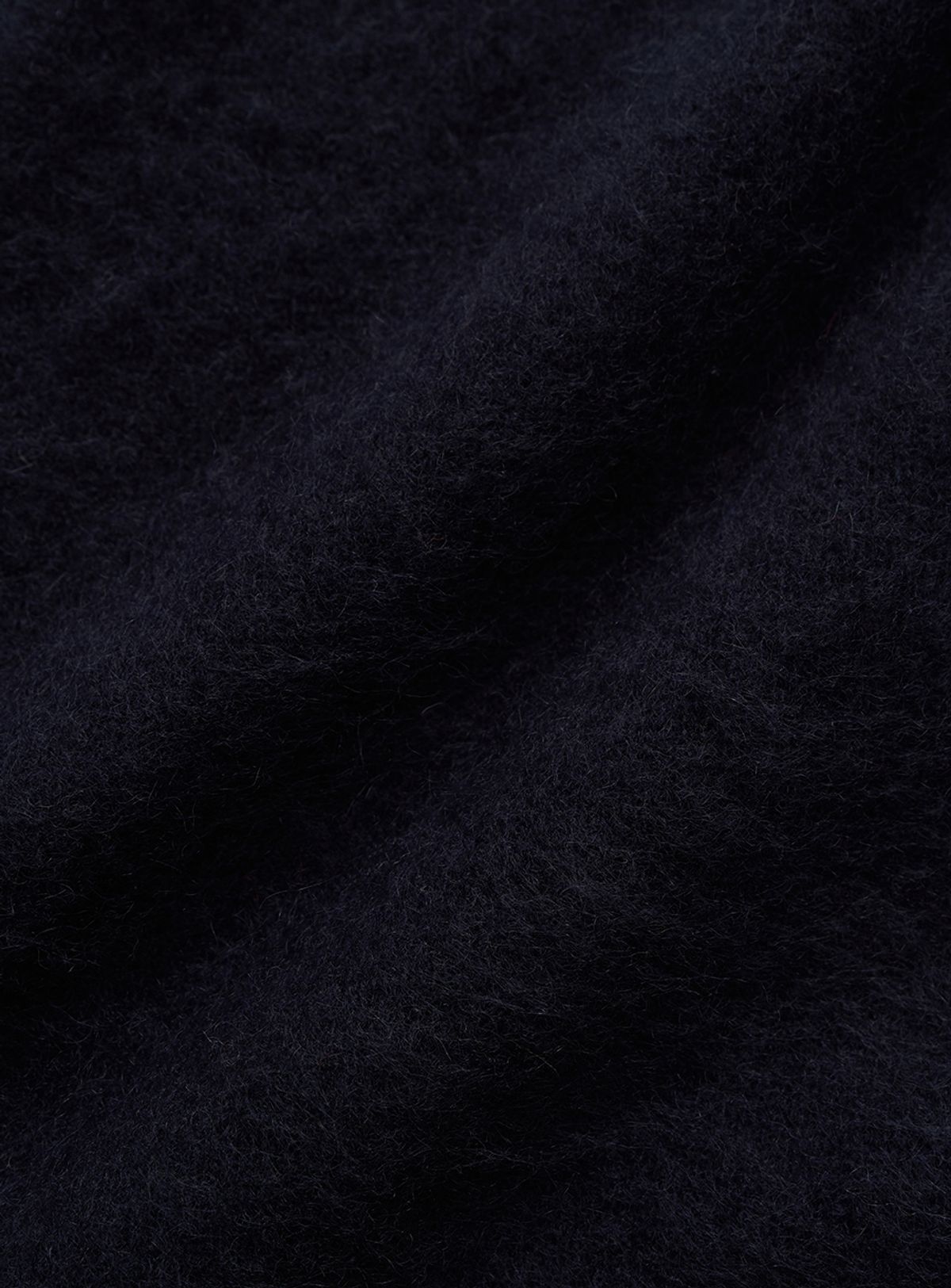 더바넷(THEBARNNET) Fuzzy Hoodie Knit Zip-Up_Navy