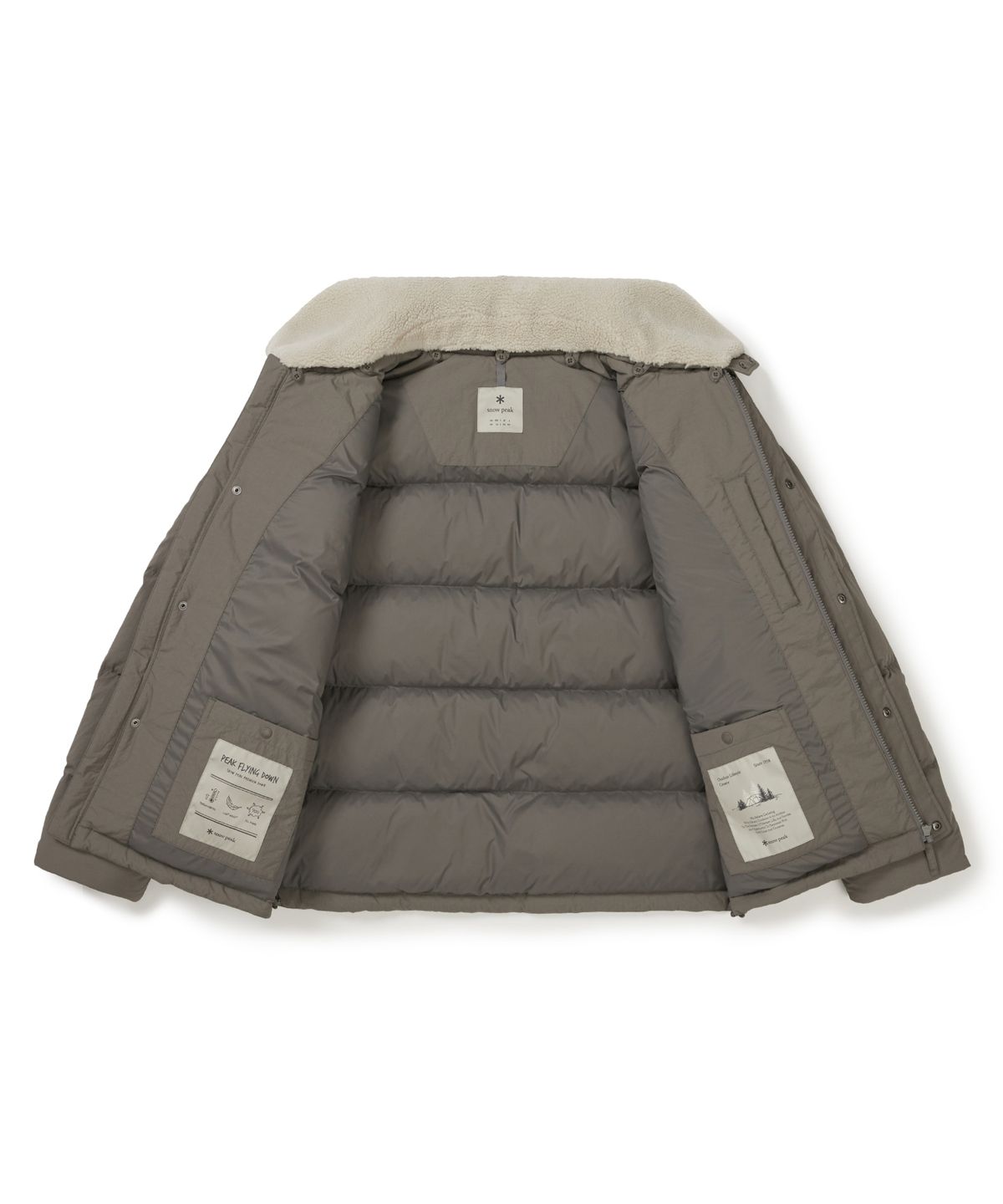 스노우피크 어패럴(SNOWPEAK APPAREL) 카라 부클넥 헤비 다운 자켓 (S25WMGDJ56) Dark Khaki