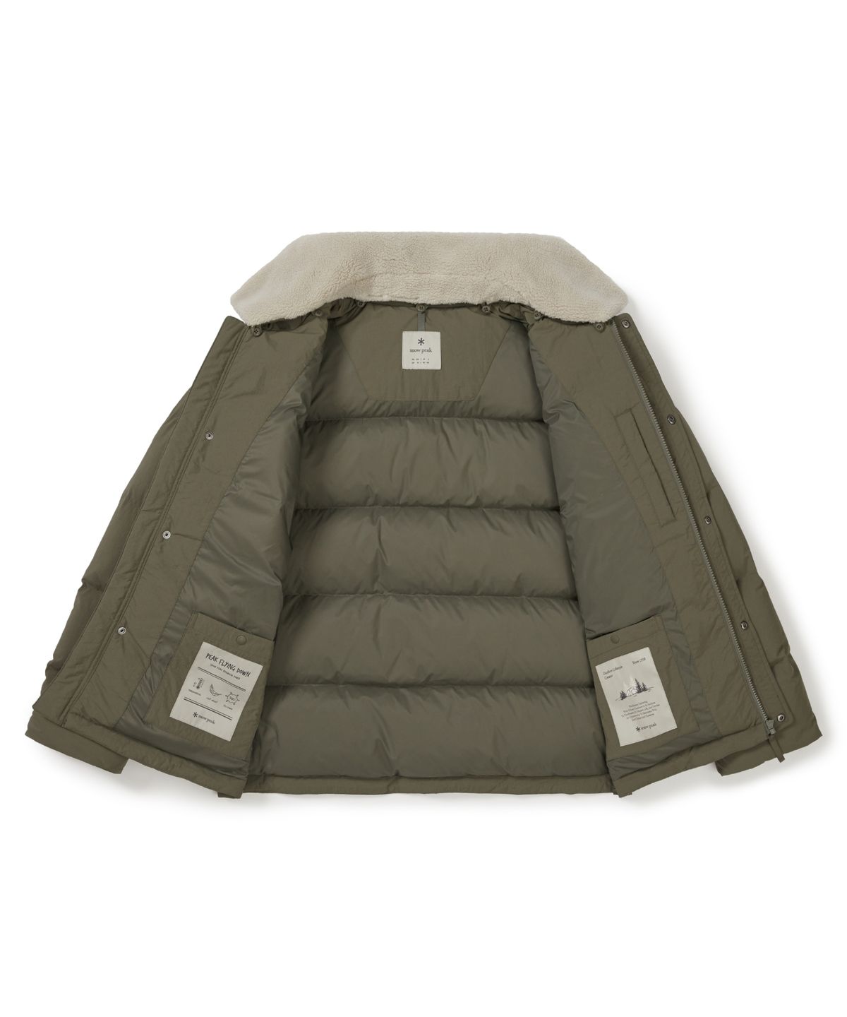스노우피크 어패럴(SNOWPEAK APPAREL) 카라 부클넥 헤비 다운 자켓 (S25WMGDJ56) Khaki