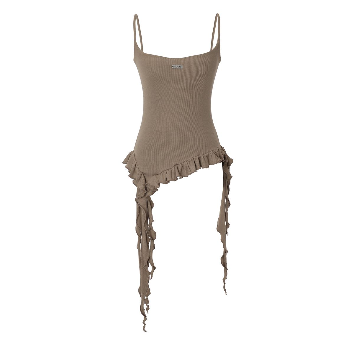 카키포인트(KHAKIPOINT) Ruffle Layered Sleeveless (brown)