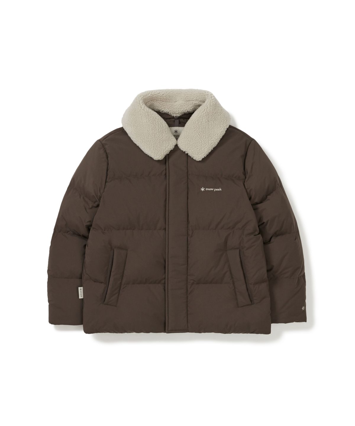 스노우피크 어패럴 키즈(SNOWPEAK APPAREL KIDS) 키즈 랜드에어 카라 부클넥 헤비 다운 자켓 (S25WKFDJ81) Choco Brown