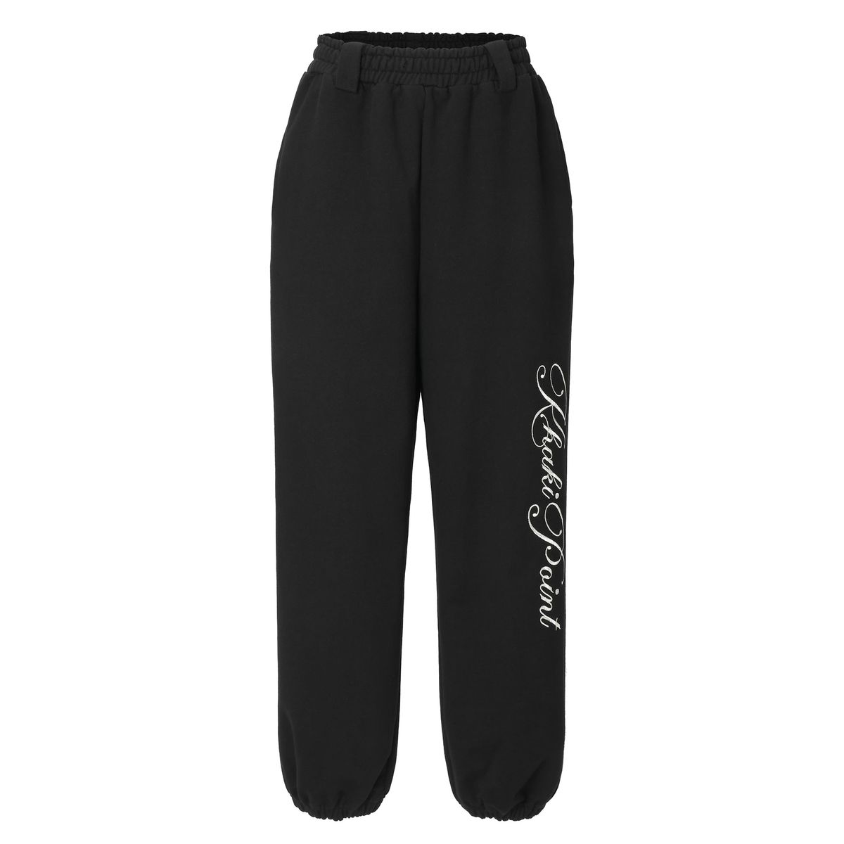 카키포인트(KHAKIPOINT) Lettering Jogger Pants (black)
