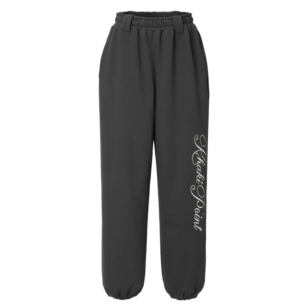 카키포인트(KHAKIPOINT) Lettering Jogger Pants (charcoal)