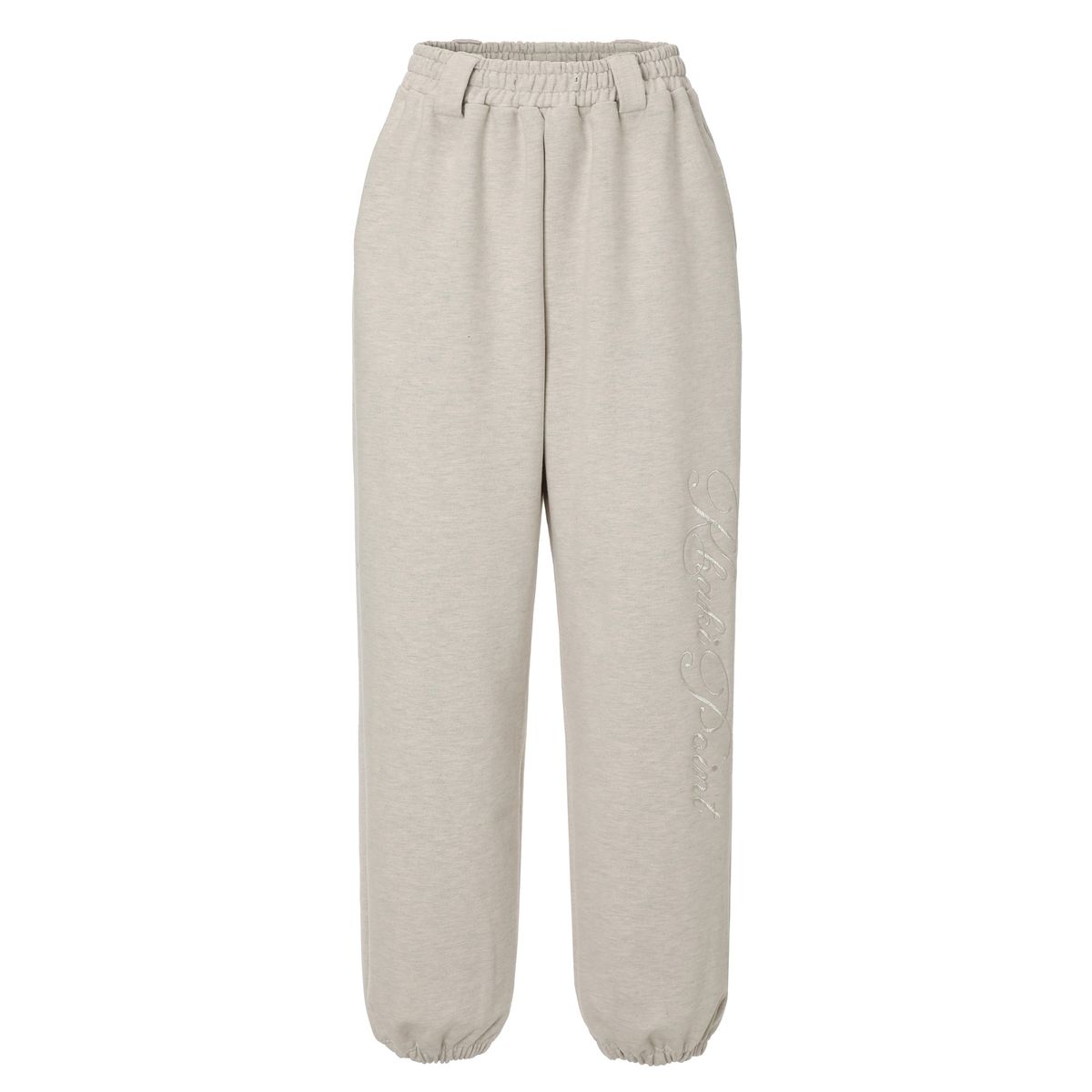 카키포인트(KHAKIPOINT) Lettering Jogger Pants (oatmeal)