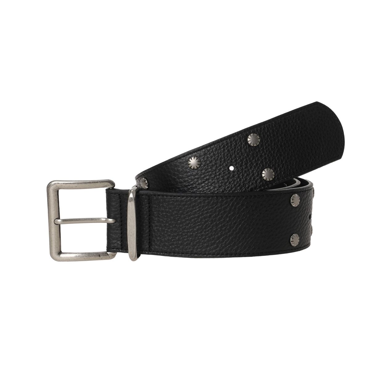 카키포인트(KHAKIPOINT) Double Stud Belt (black)