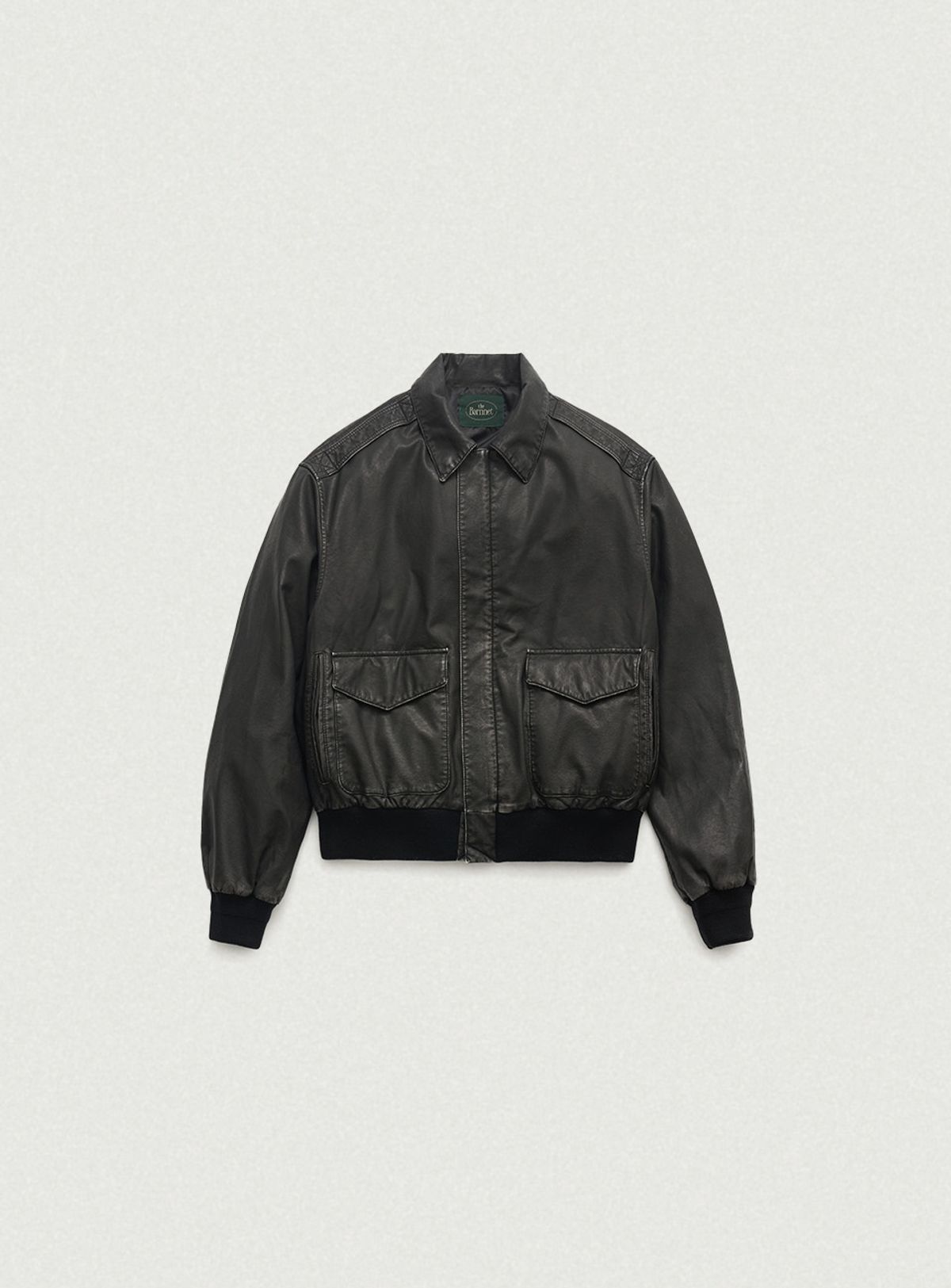 더바넷(THEBARNNET) Brine Vintage Leather Jacket_Black
