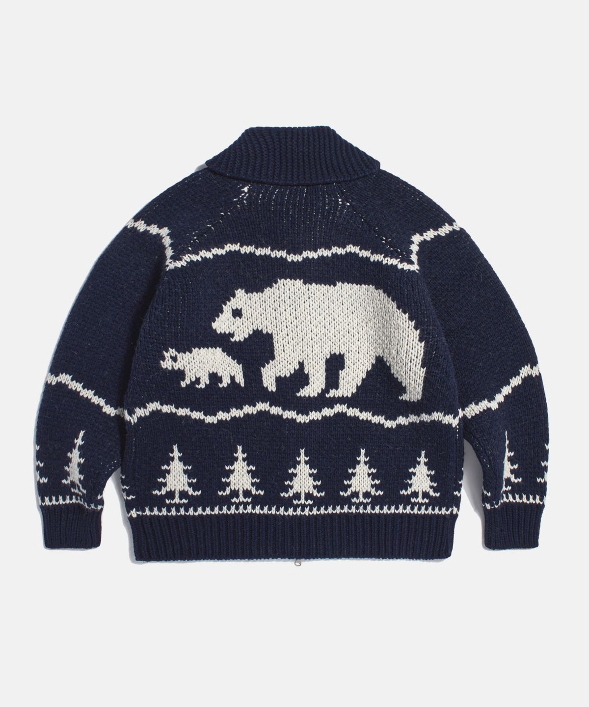 에스피오나지(ESPIONAGE) Cowichan Heavy Cardigan Polar Bear