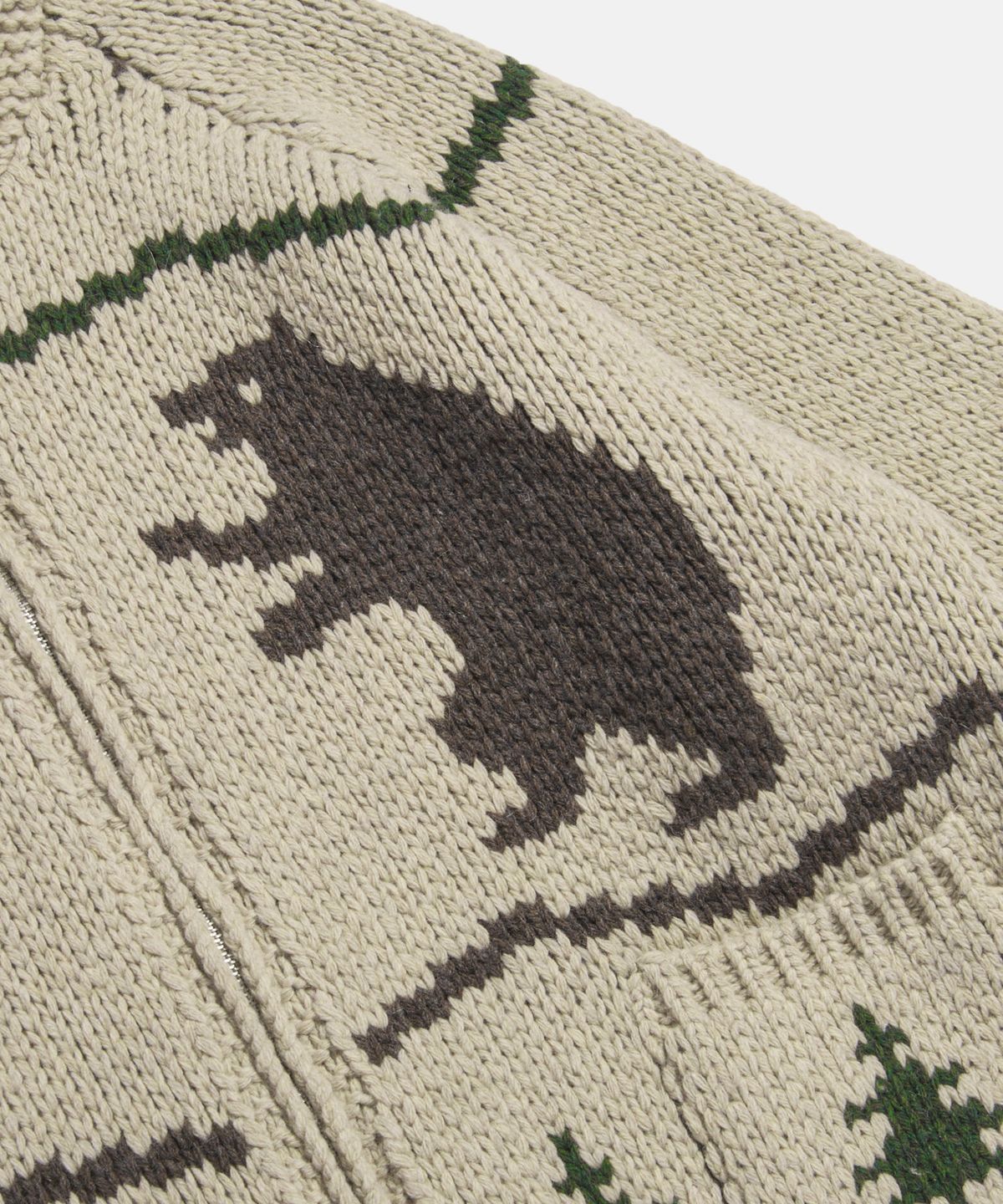 에스피오나지(ESPIONAGE) Cowichan Heavy Cardigan Grizzly Bear