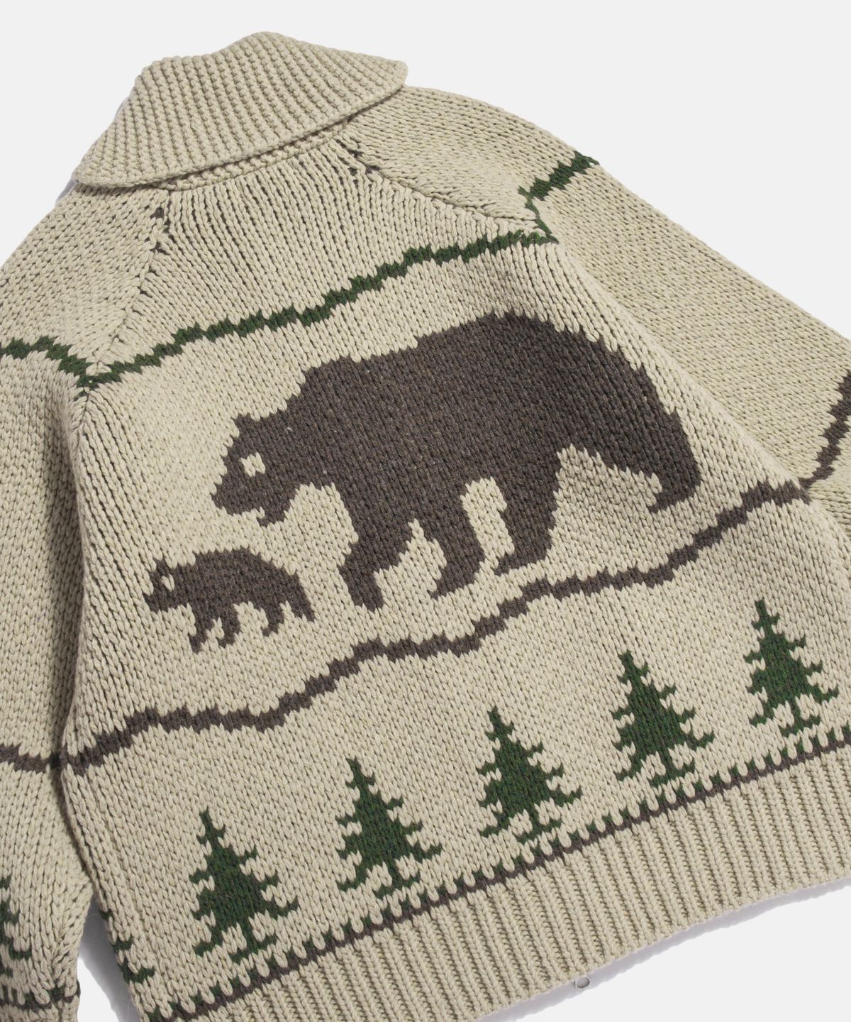 에스피오나지(ESPIONAGE) Cowichan Heavy Cardigan Grizzly Bear