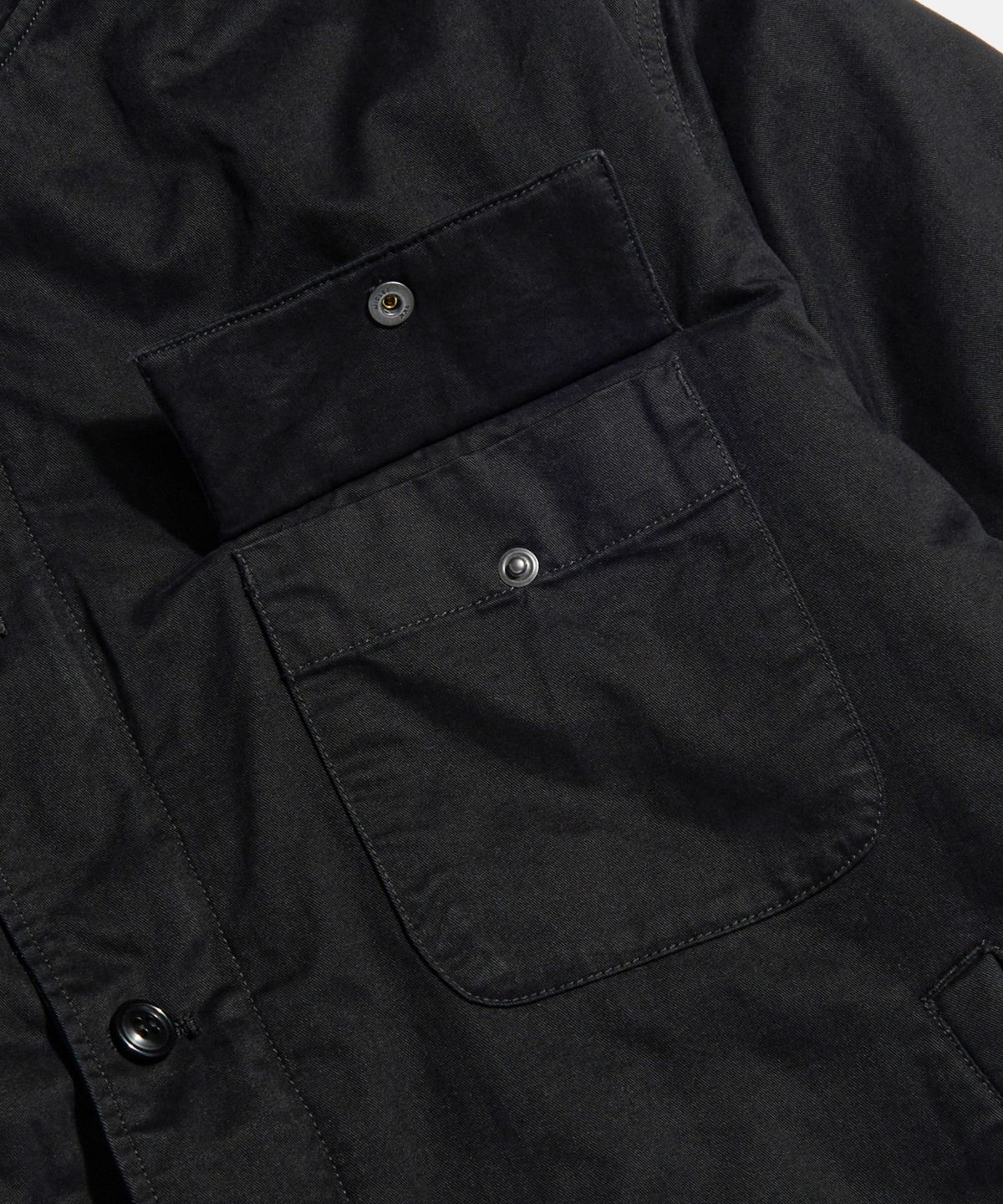 에스피오나지(ESPIONAGE) Insulated A-2 Deck Jacket Black