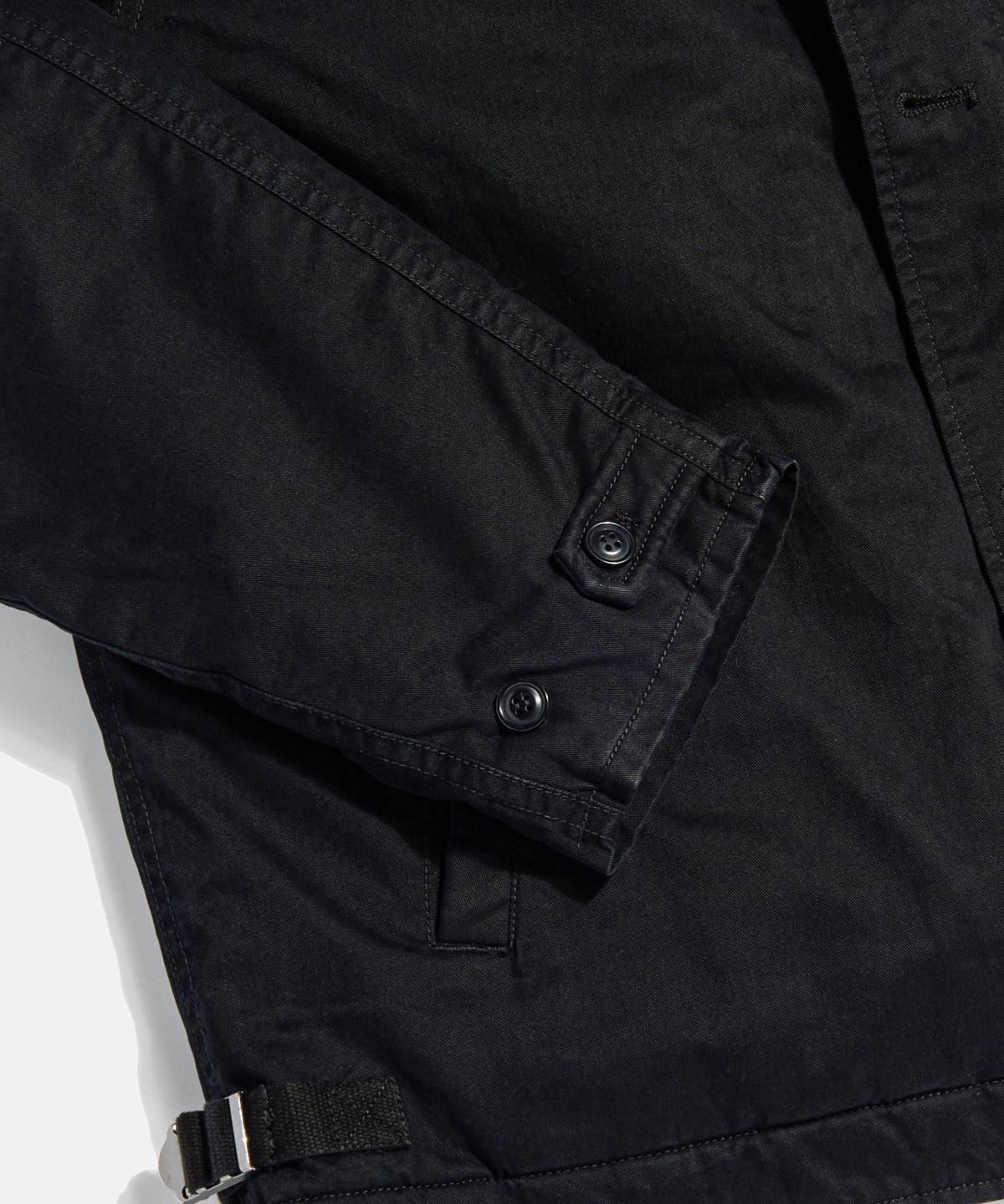 에스피오나지(ESPIONAGE) Insulated A-2 Deck Jacket Black