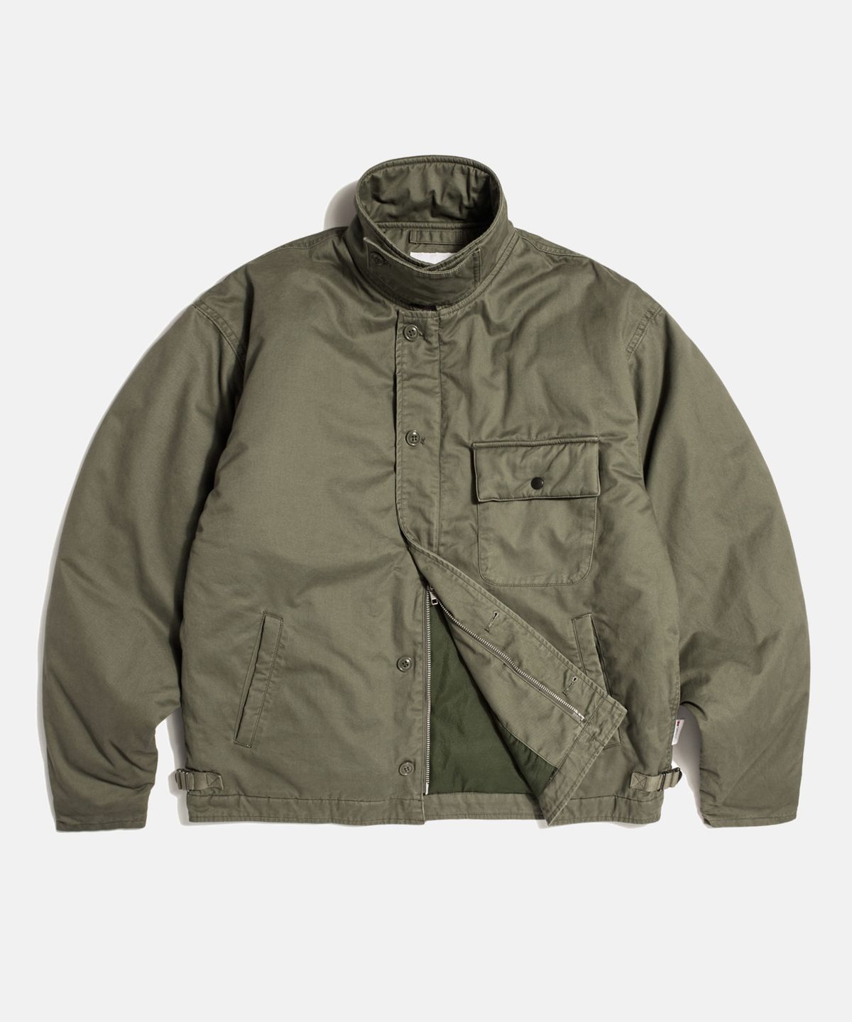 에스피오나지(ESPIONAGE) Insulated A-2 Deck Jacket Olive