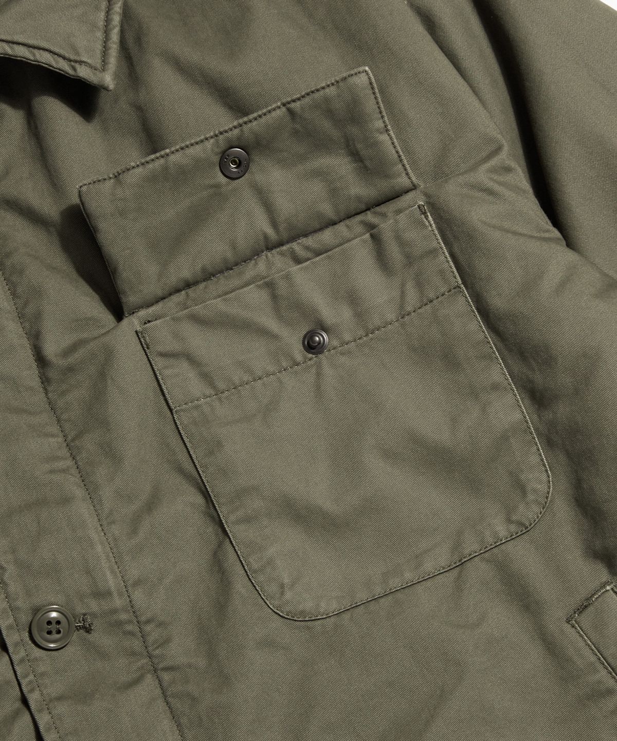 에스피오나지(ESPIONAGE) Insulated A-2 Deck Jacket Olive