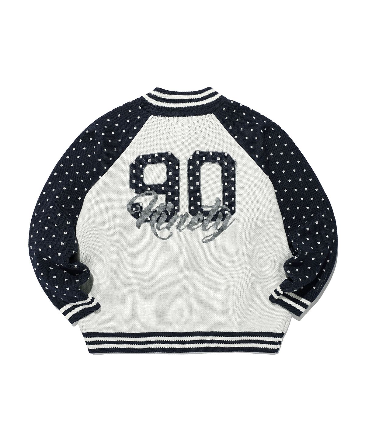 이스트쿤스트(ISTKUNST) X9090 9STAR KNIT VARSITY_NAVY(IK2FFMK686B)