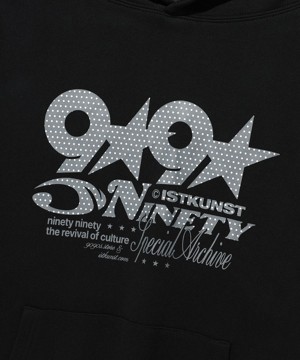 이스트쿤스트(ISTKUNST) X9090 9STAR HOODIE_BLACK(IK2FFMM411B)