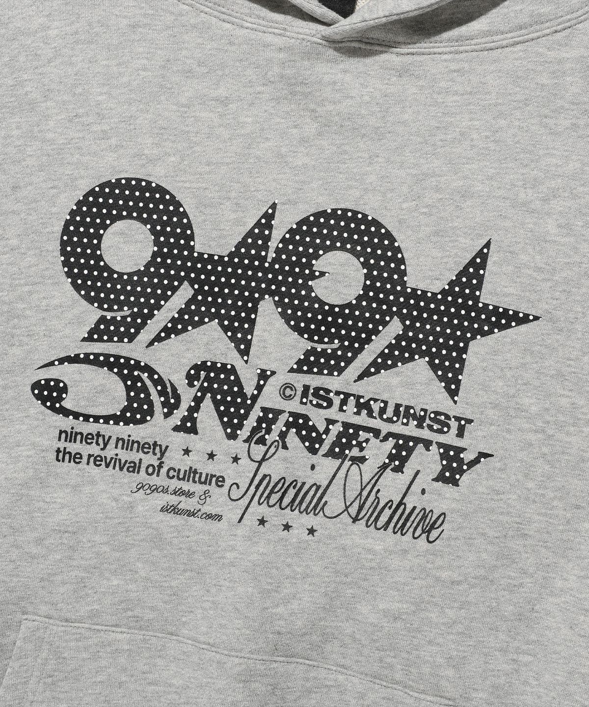 이스트쿤스트(ISTKUNST) X9090 9STAR HOODIE_GREY(IK2FFMM411B)