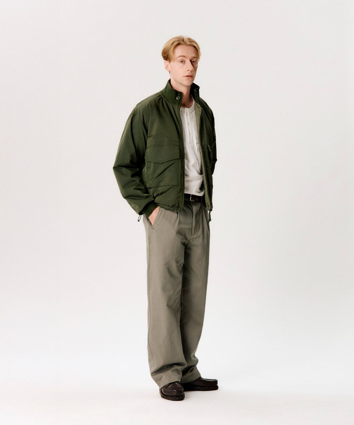 에스피오나지(ESPIONAGE) Reversible G-8 WEP Jacket Dark Olive